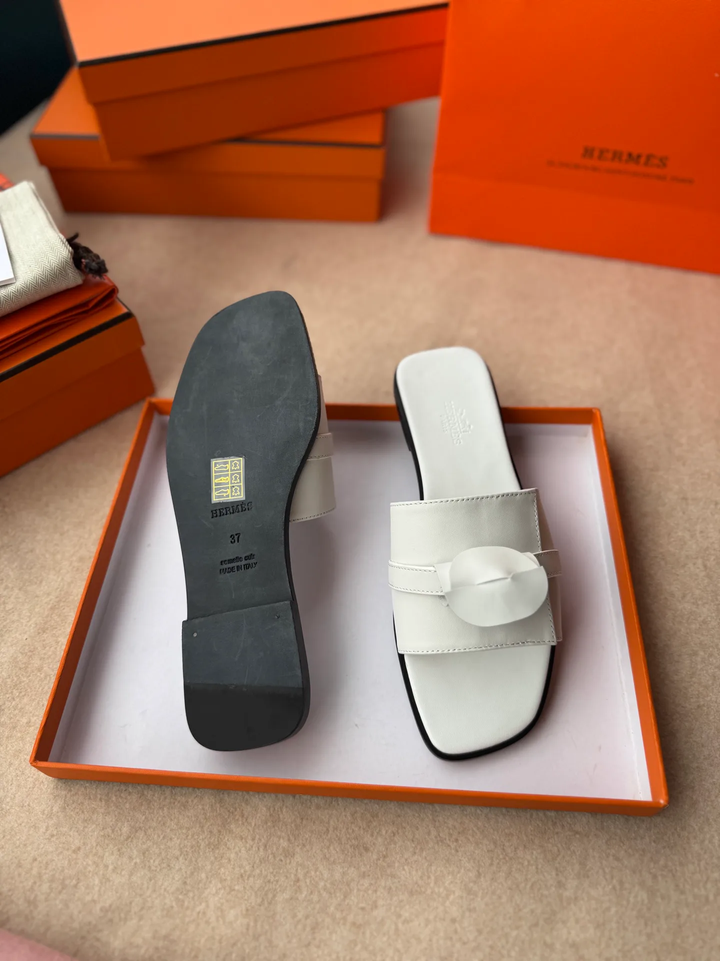 Шлепанцы Женские Hermes 18685