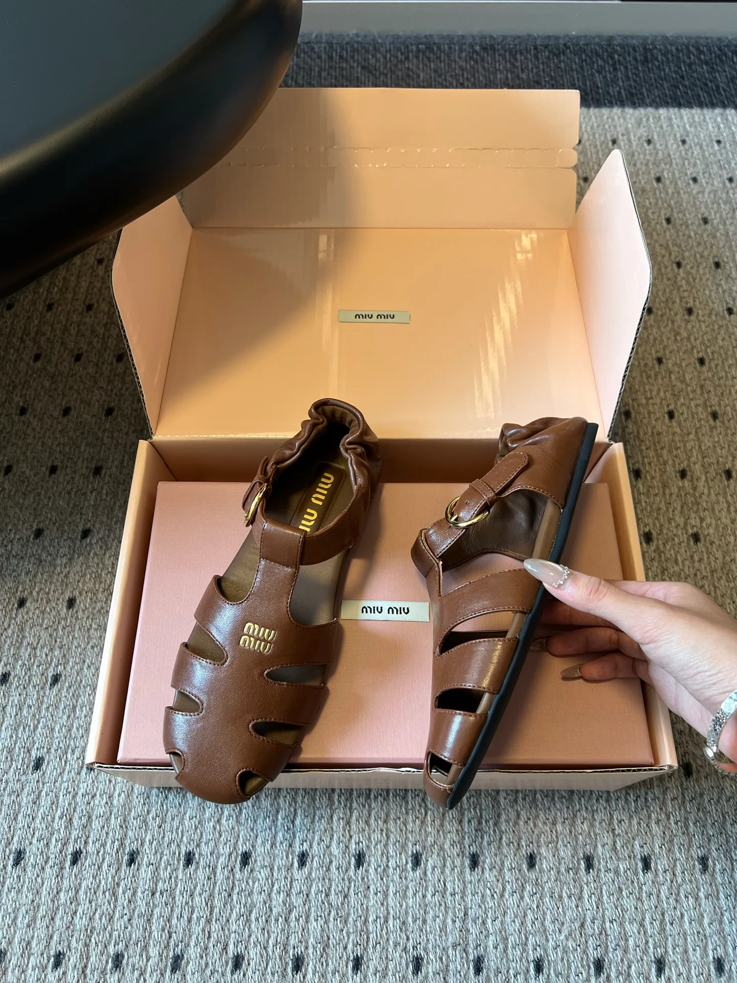 Босоножки Женские Miu Miu 18080471