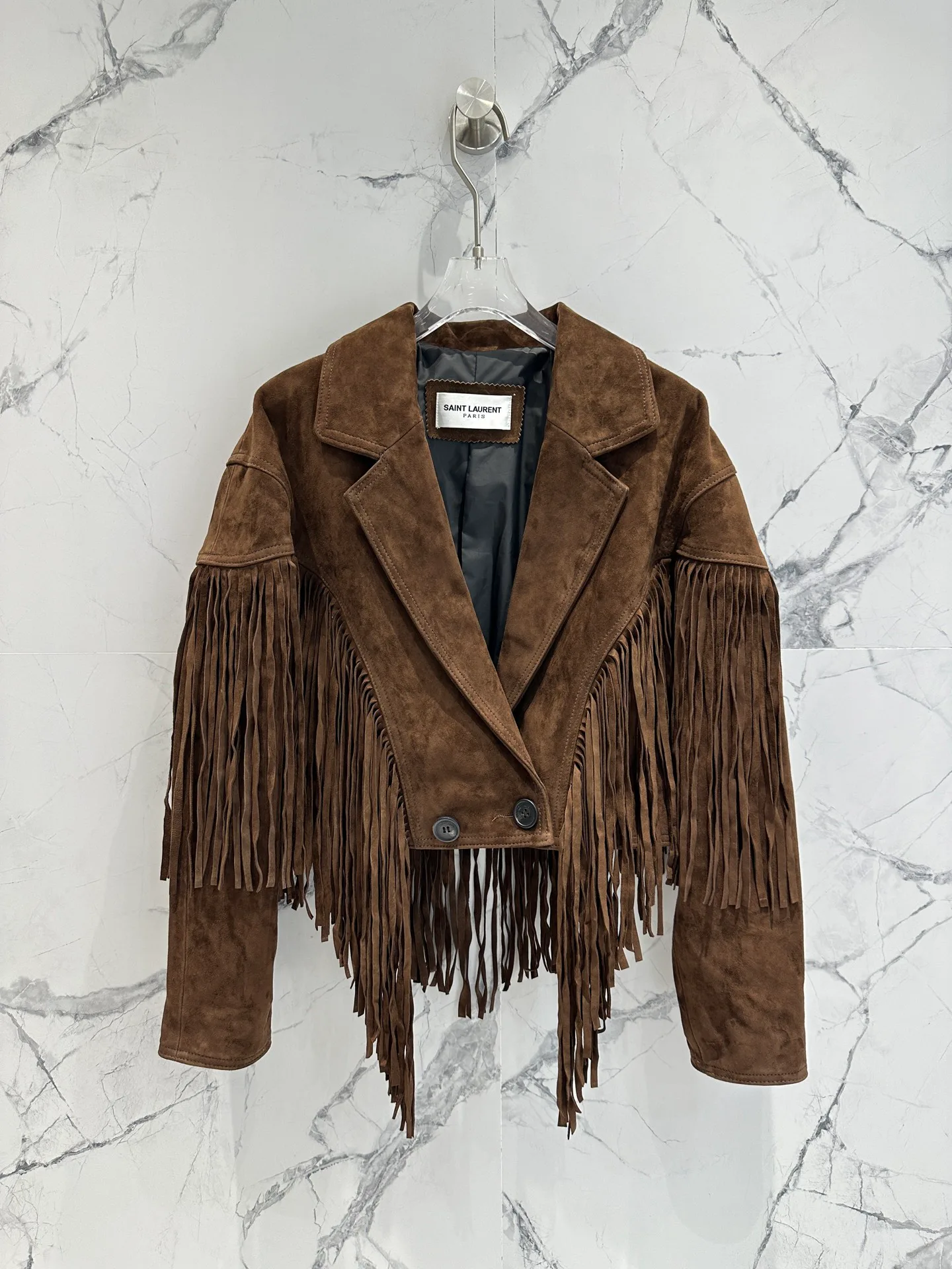 Кожаные Куртки И Дублёнки Женские Saint Laurent 12957011