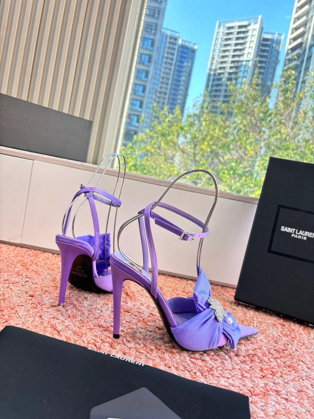 Босоножки Женские Saint Laurent 1262046