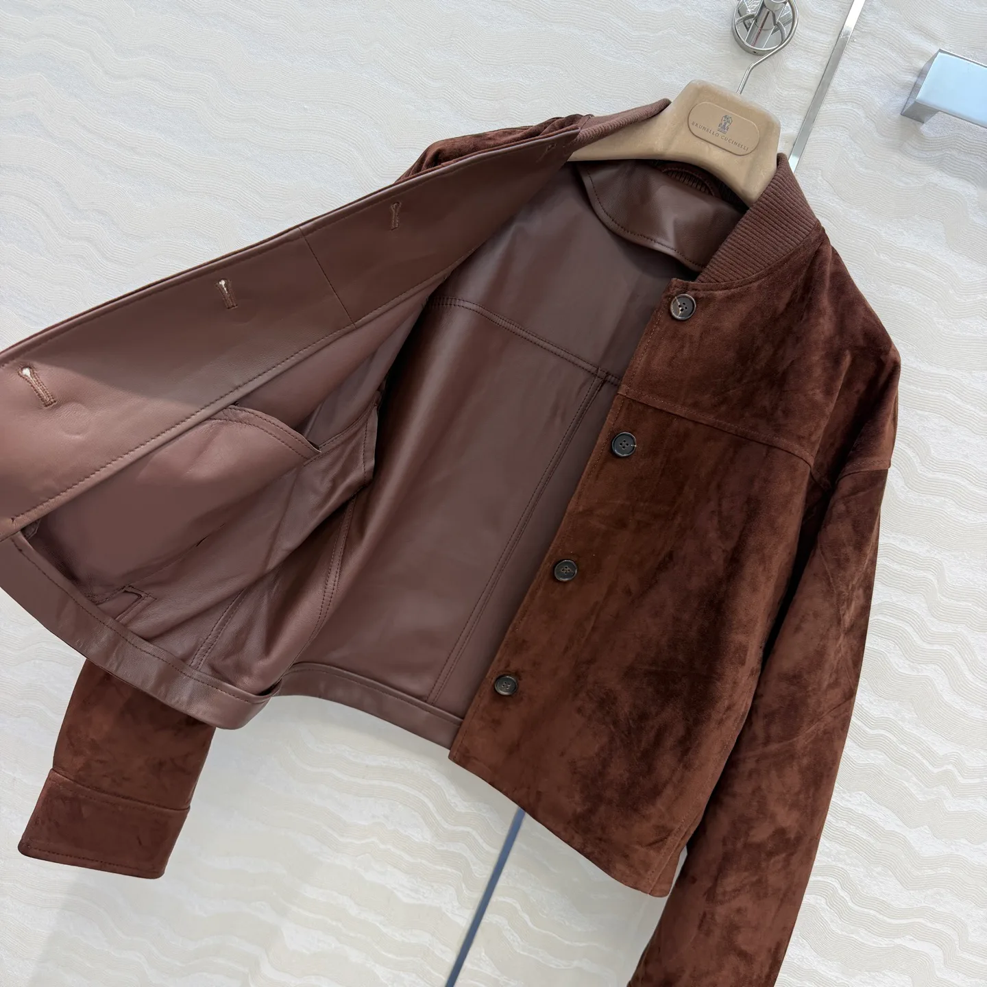 Кожаные Куртки И Дублёнки Женские Brunello Cucinelli 18200796