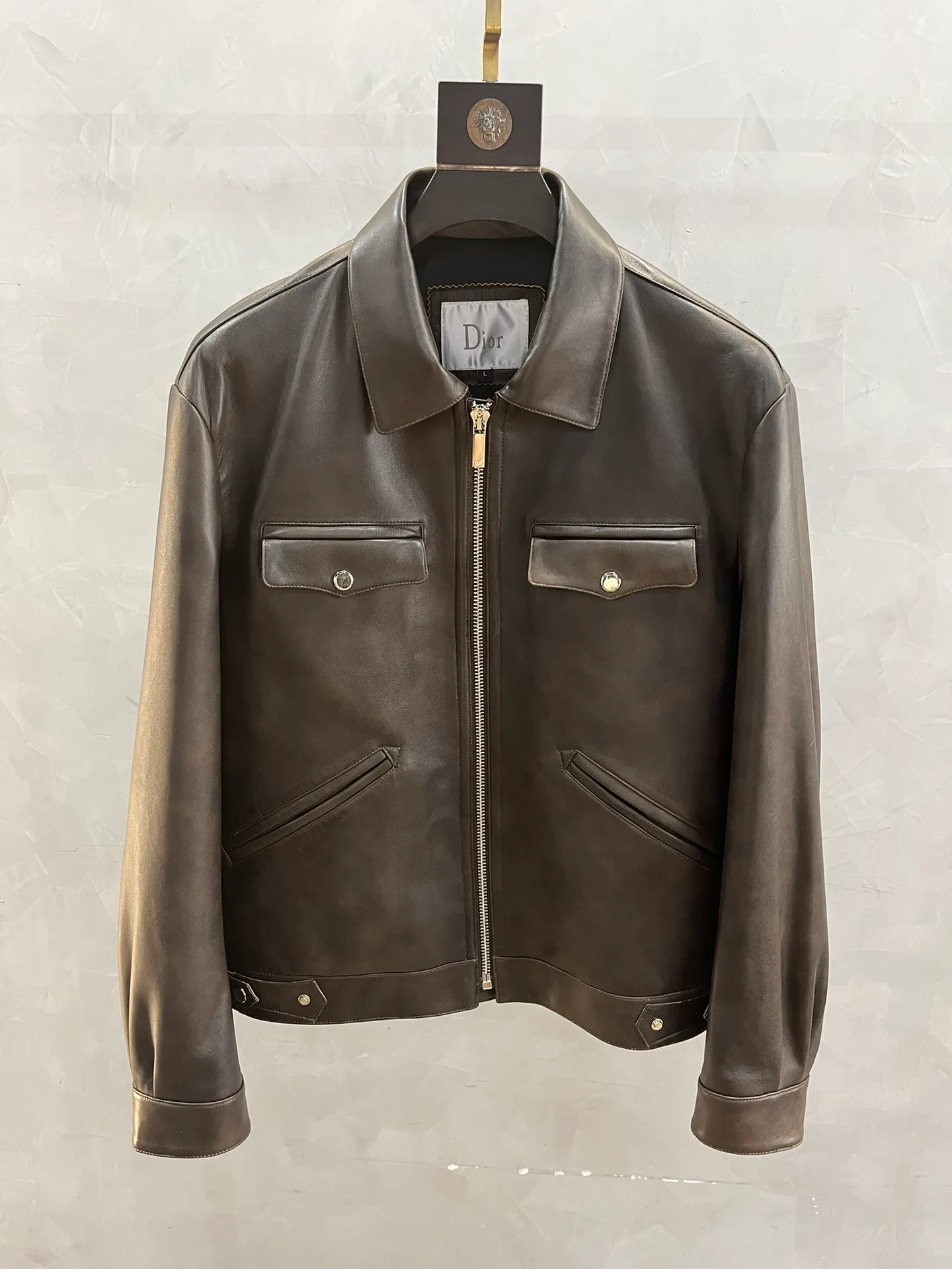 Кожаные Куртки И Дублёнки Мужские Christian Dior 790102