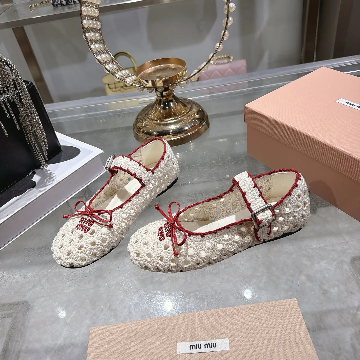 Балетки Женские Miu Miu 16964693