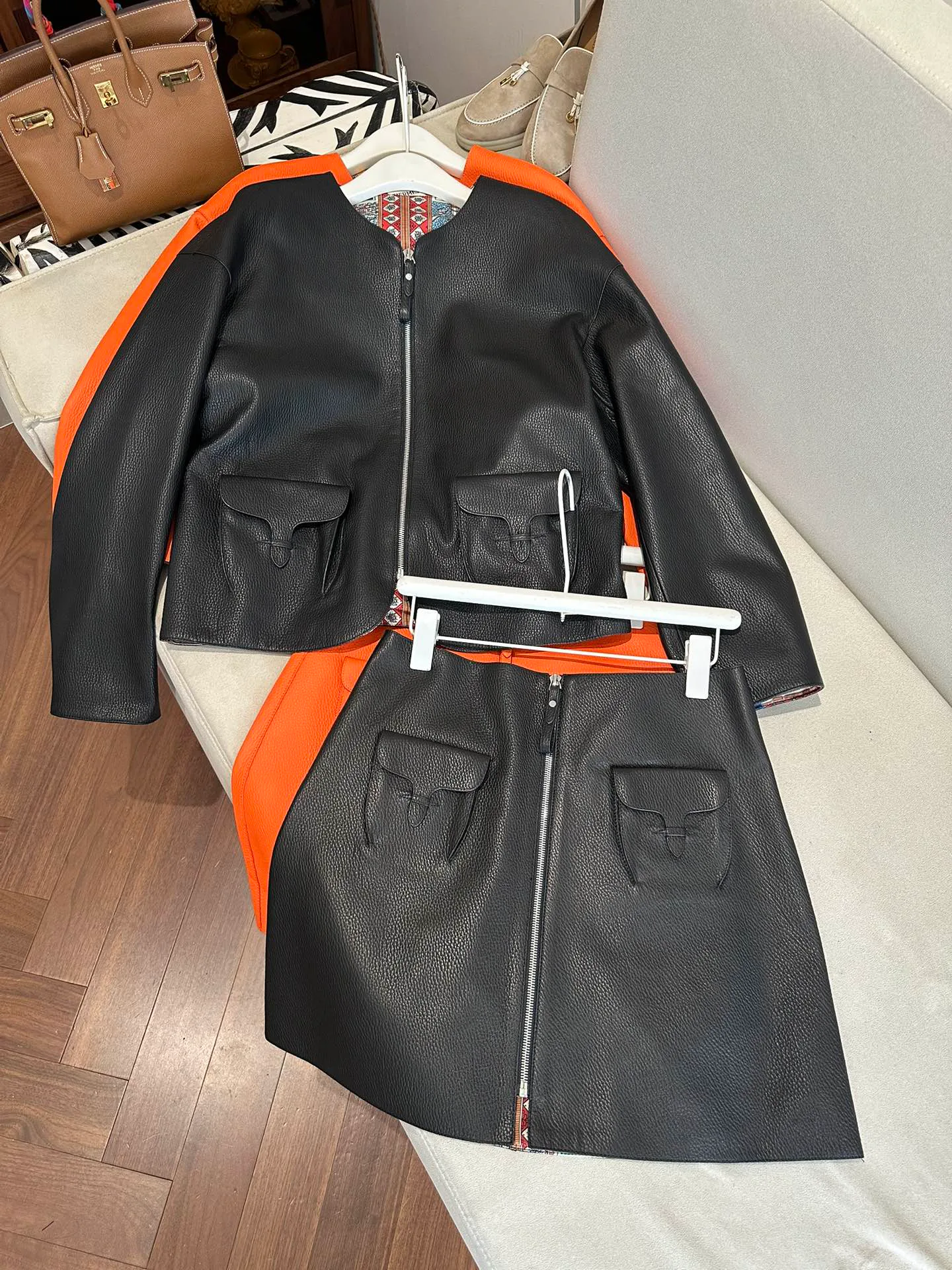 Кожаные Куртки И Дублёнки Женские Hermes 11460693