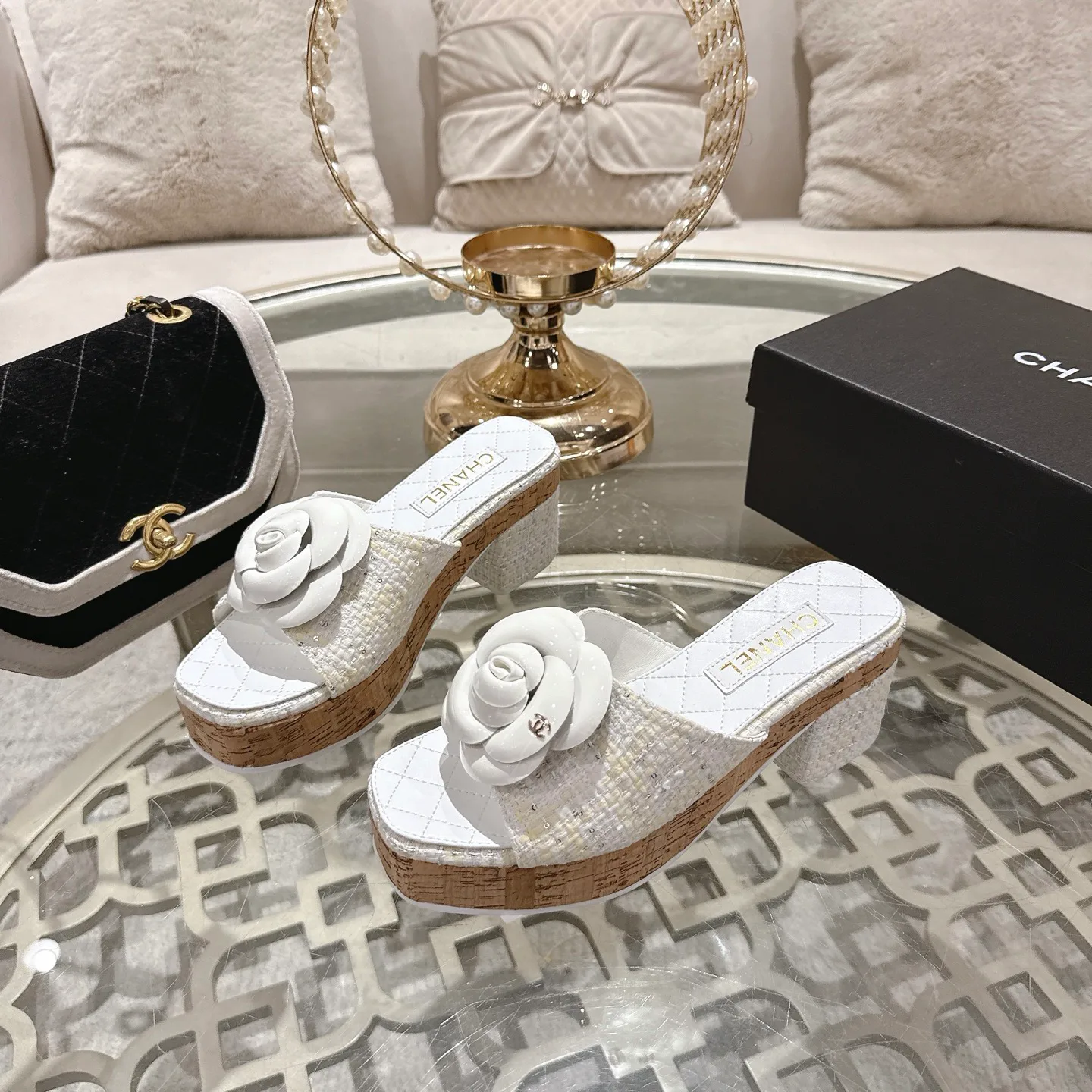 Босоножки Женские Chanel 1529107