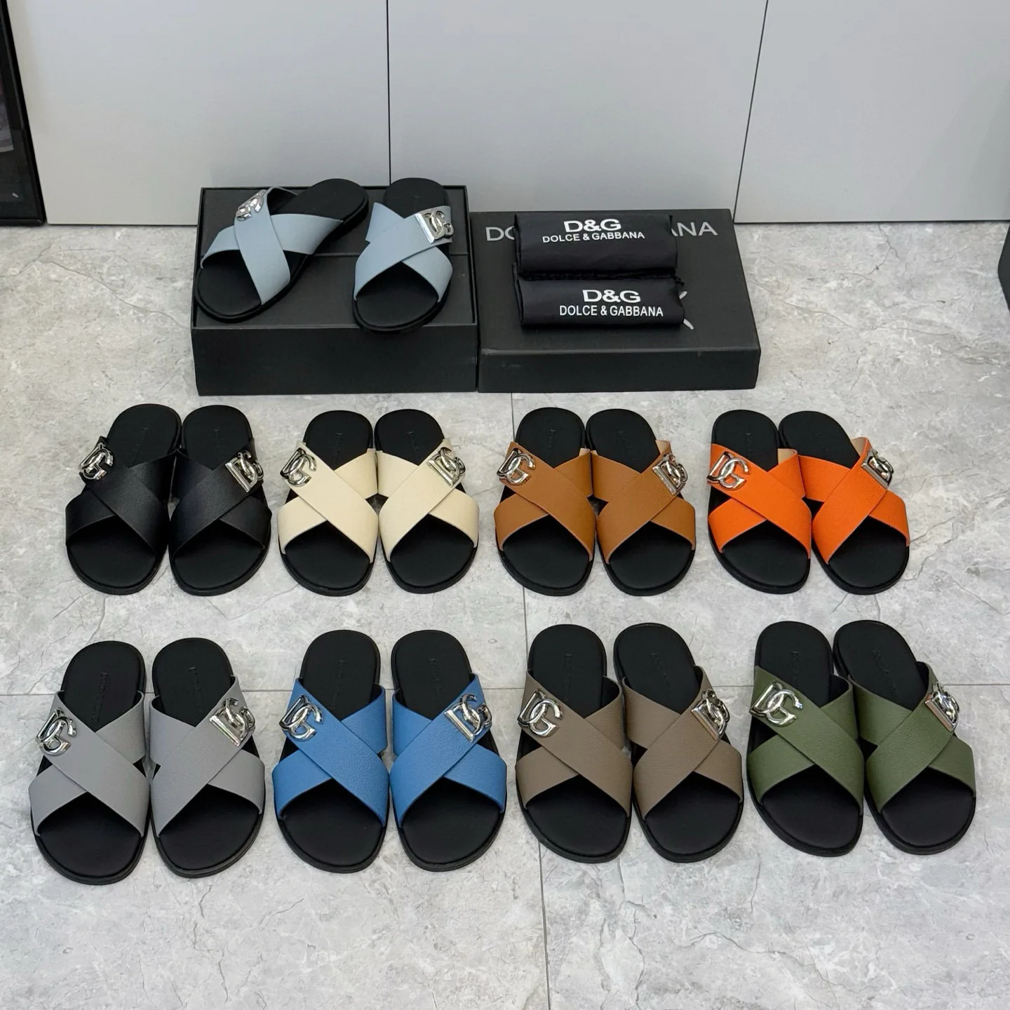 Шлепанцы Мужские Dolce & Gabbana 67387