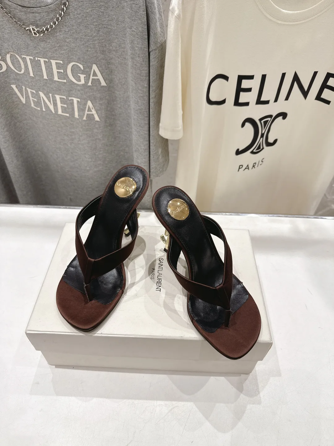 Шлепанцы Женские Saint Laurent 11623323