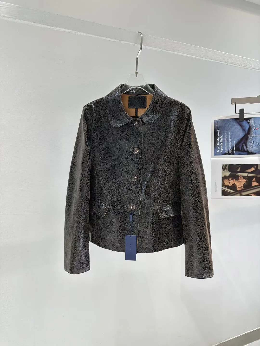 Кожаные Куртки И Дублёнки Женские Prada 13186443