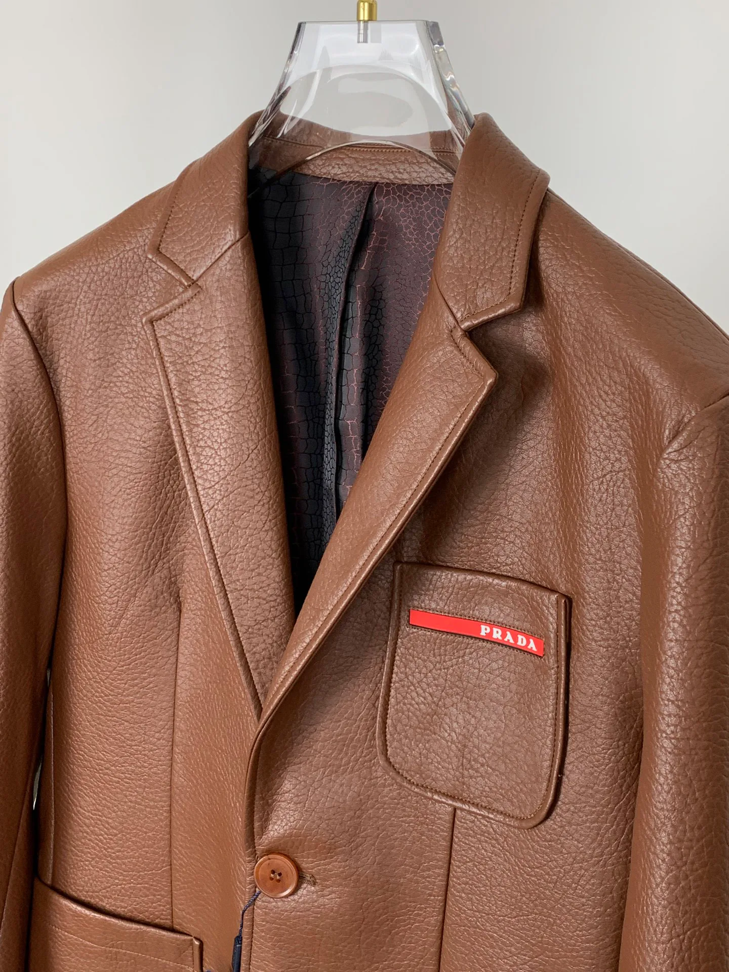 Кожаные Куртки И Дублёнки Мужские Prada 607764