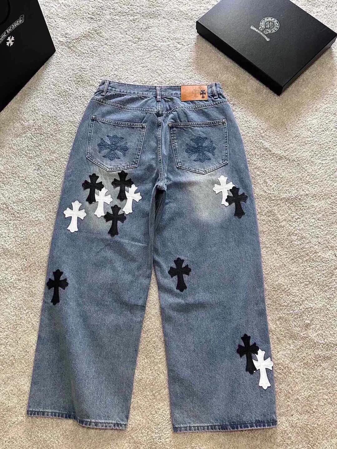 Джинсы Мужские Chrome Hearts 233602