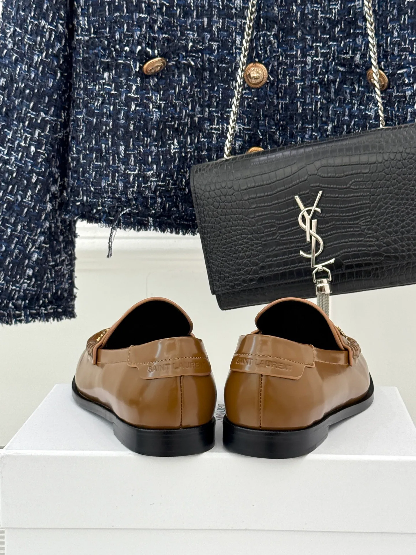 Лоферы И Мокасины Женские Saint Laurent 801635