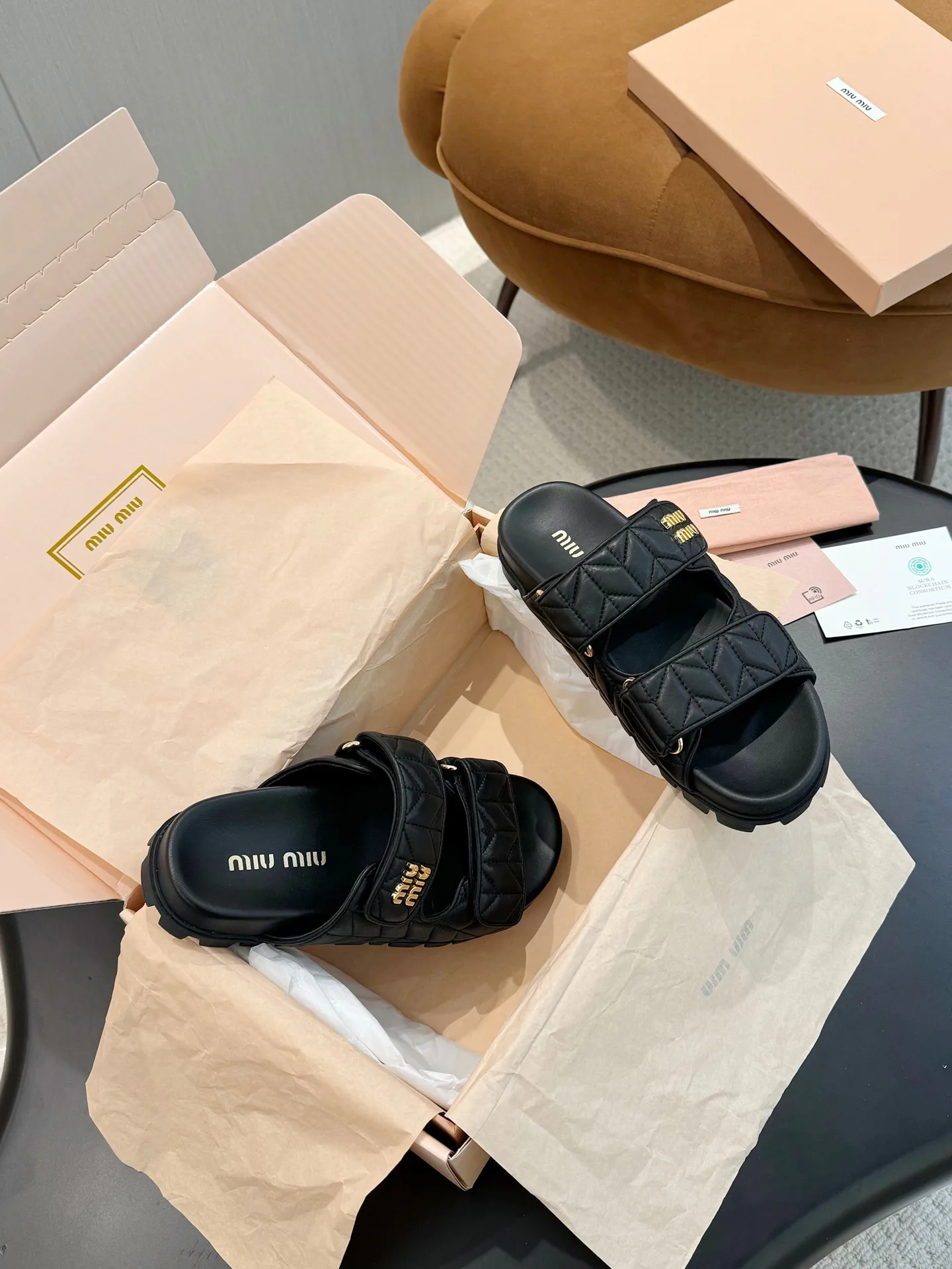 Шлепанцы Женские Miu Miu 34789