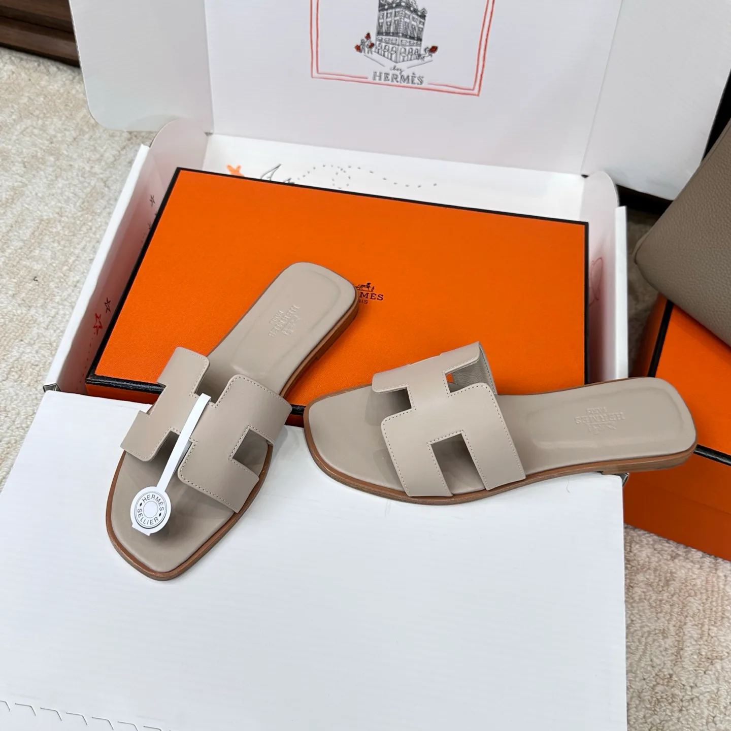 Шлепанцы Женские Hermes 3043263