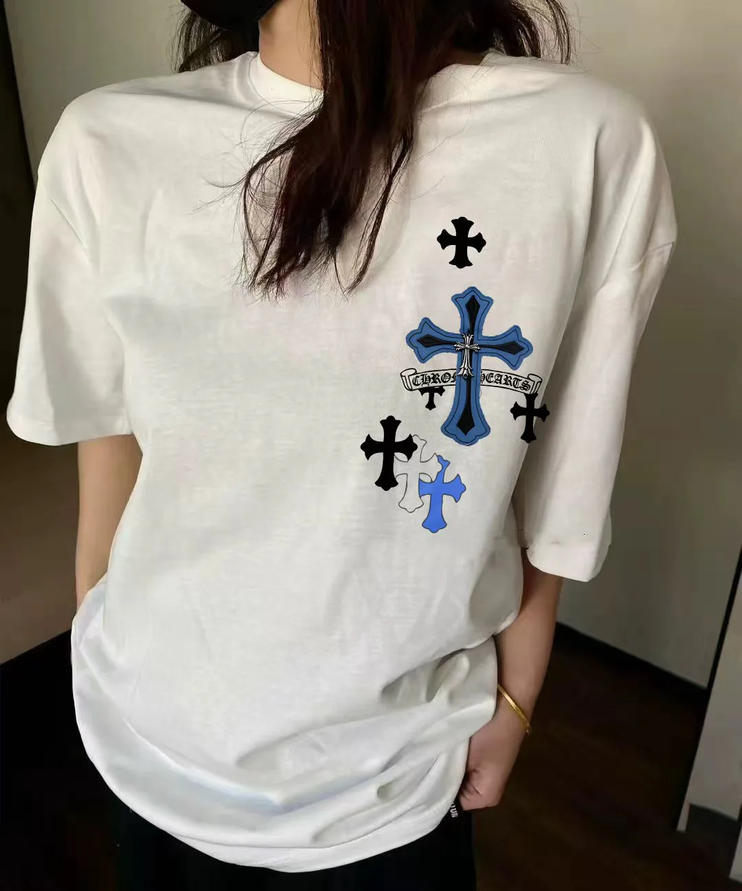 Футболки Женские Chrome Hearts 11793459