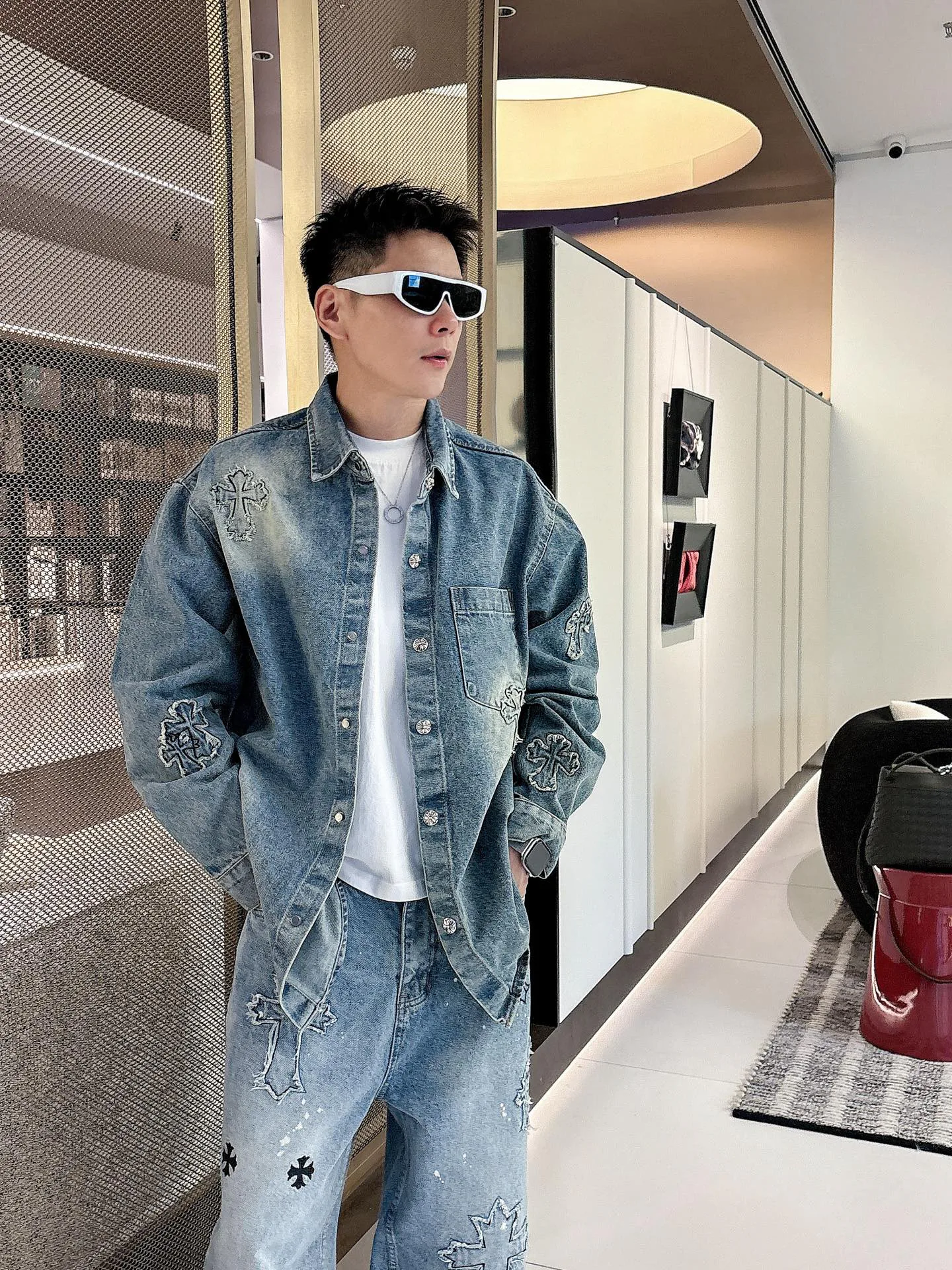 Куртки И Пуховики Мужские Chrome Hearts 787684