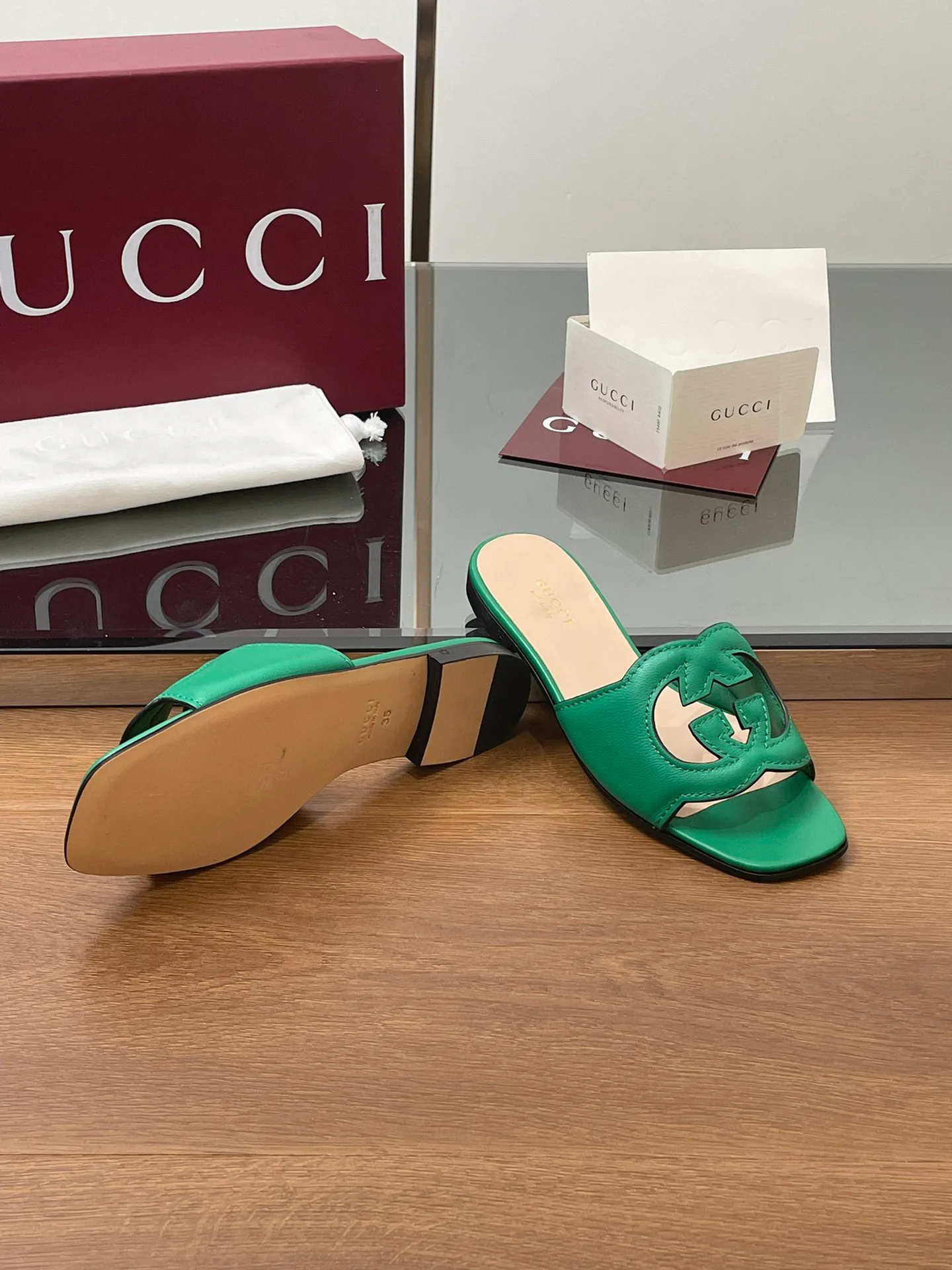 Шлепанцы Женские Gucci 34958