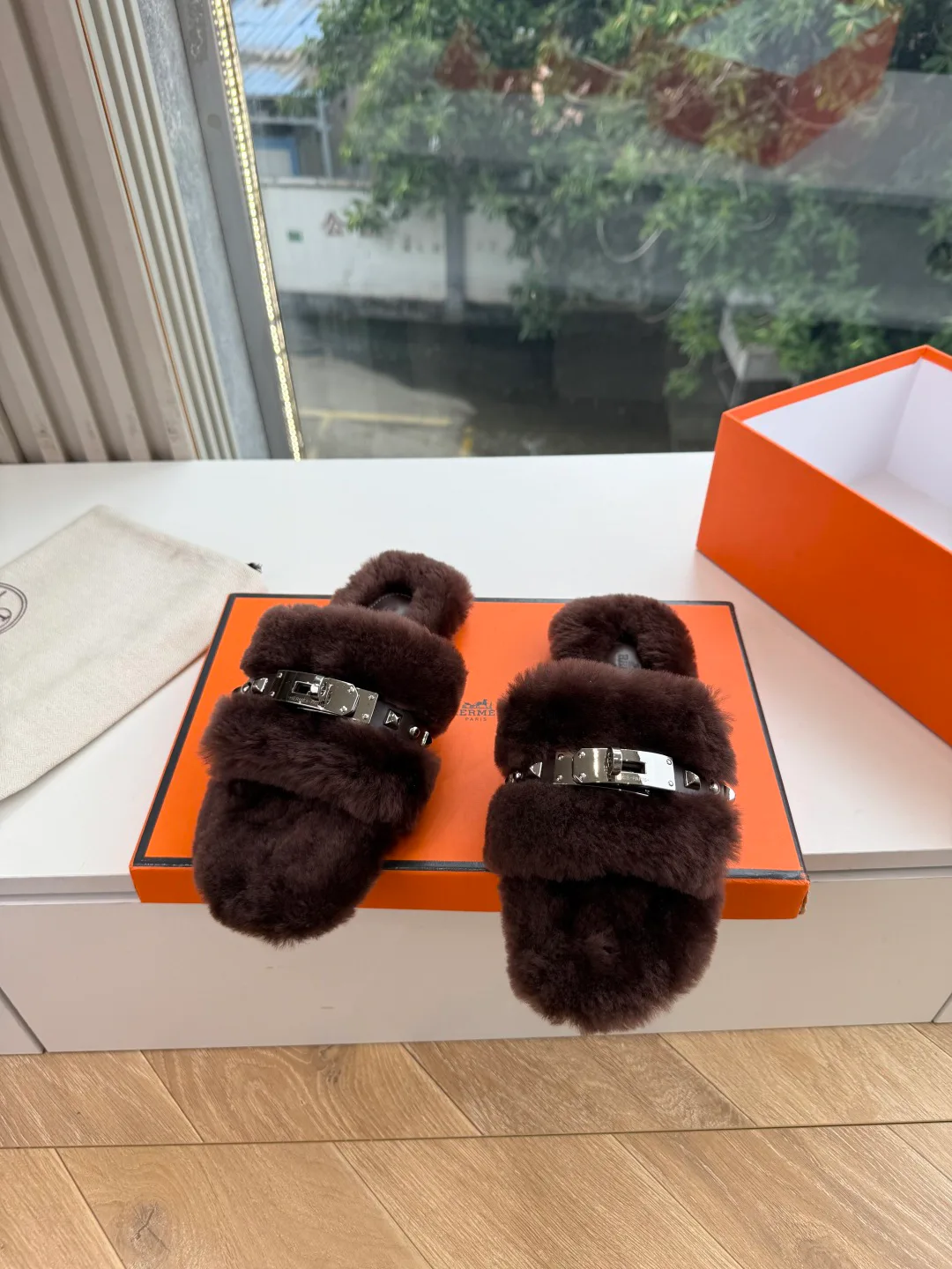 Тапочки Женские Hermes 17899575