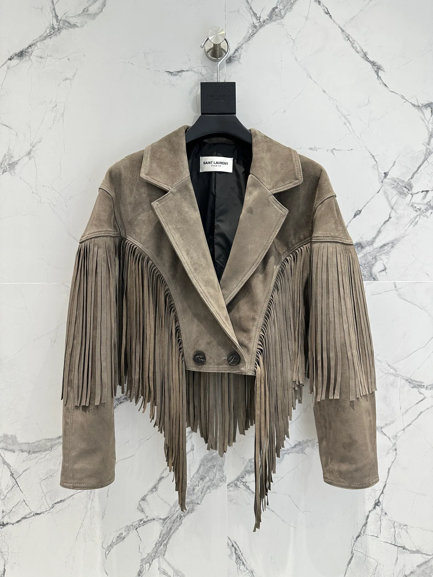 Кожаные Куртки И Дублёнки Женские Saint Laurent 12957018