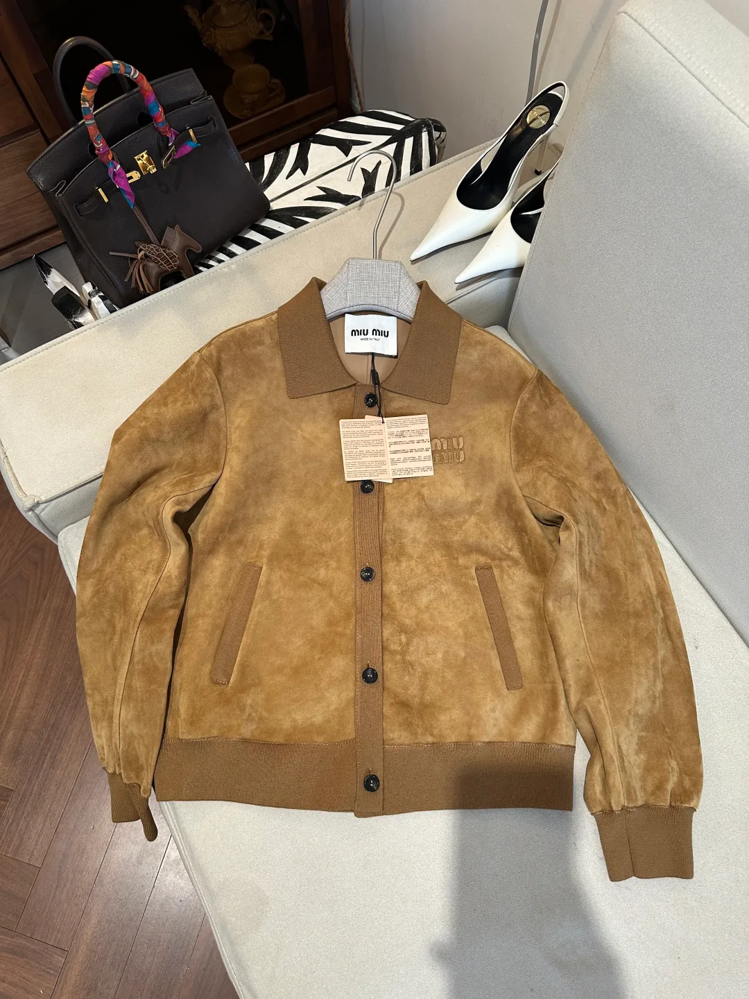 Кожаные Куртки И Дублёнки Женские Miu Miu 17399771