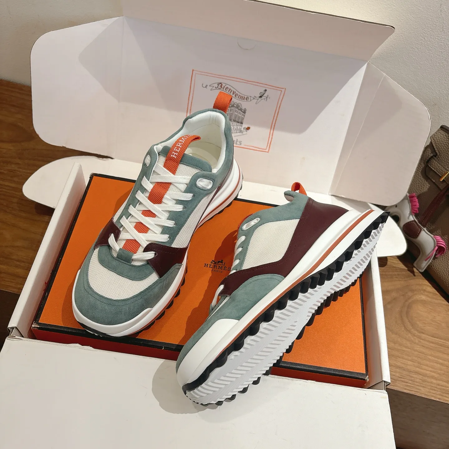 Кроссовки Мужские Hermes 1175784