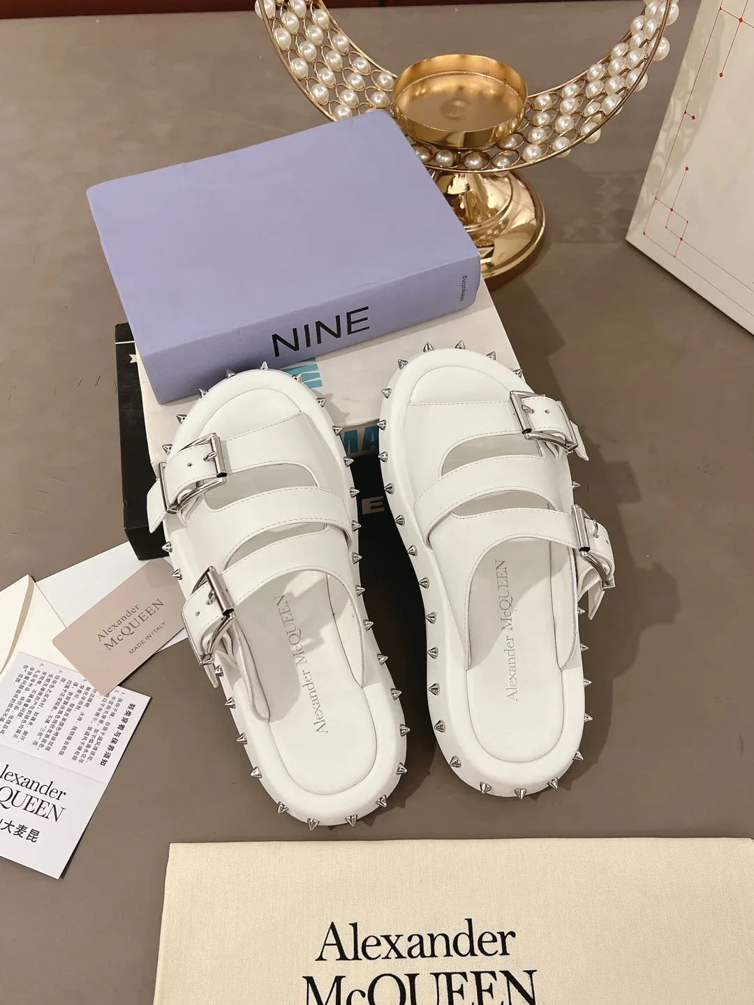 Шлепанцы Женские Alexander Mcqueen 17491