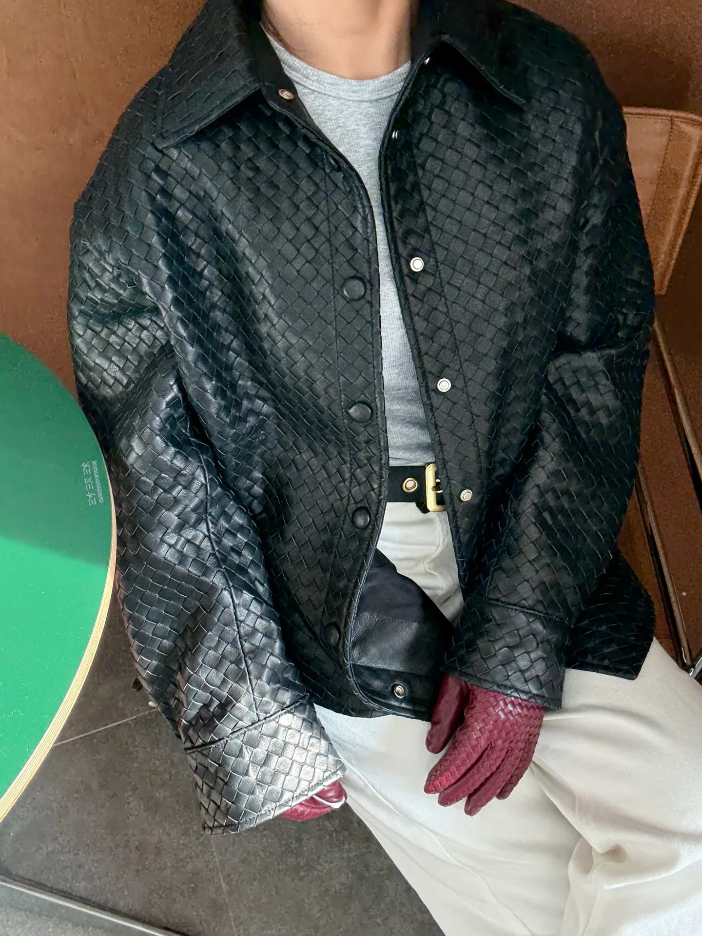 Кожаные Куртки И Дублёнки Женские Bottega Veneta 1654175