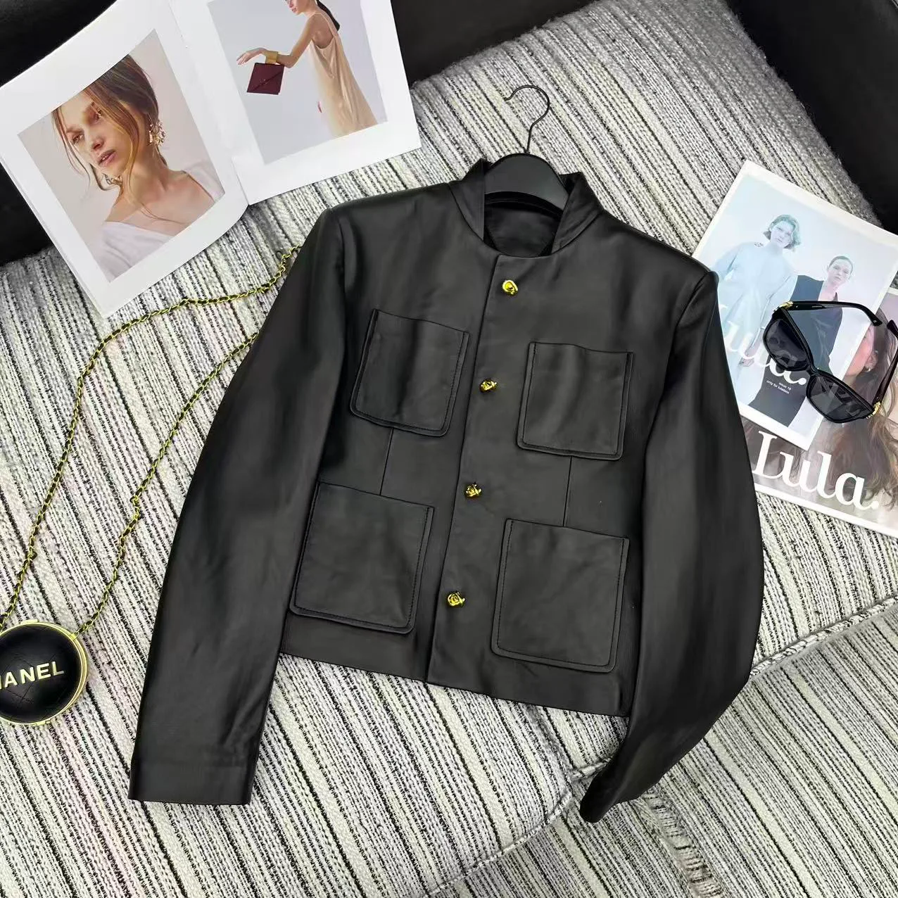 Кожаные Куртки И Дублёнки Женские Bottega Veneta 11679199