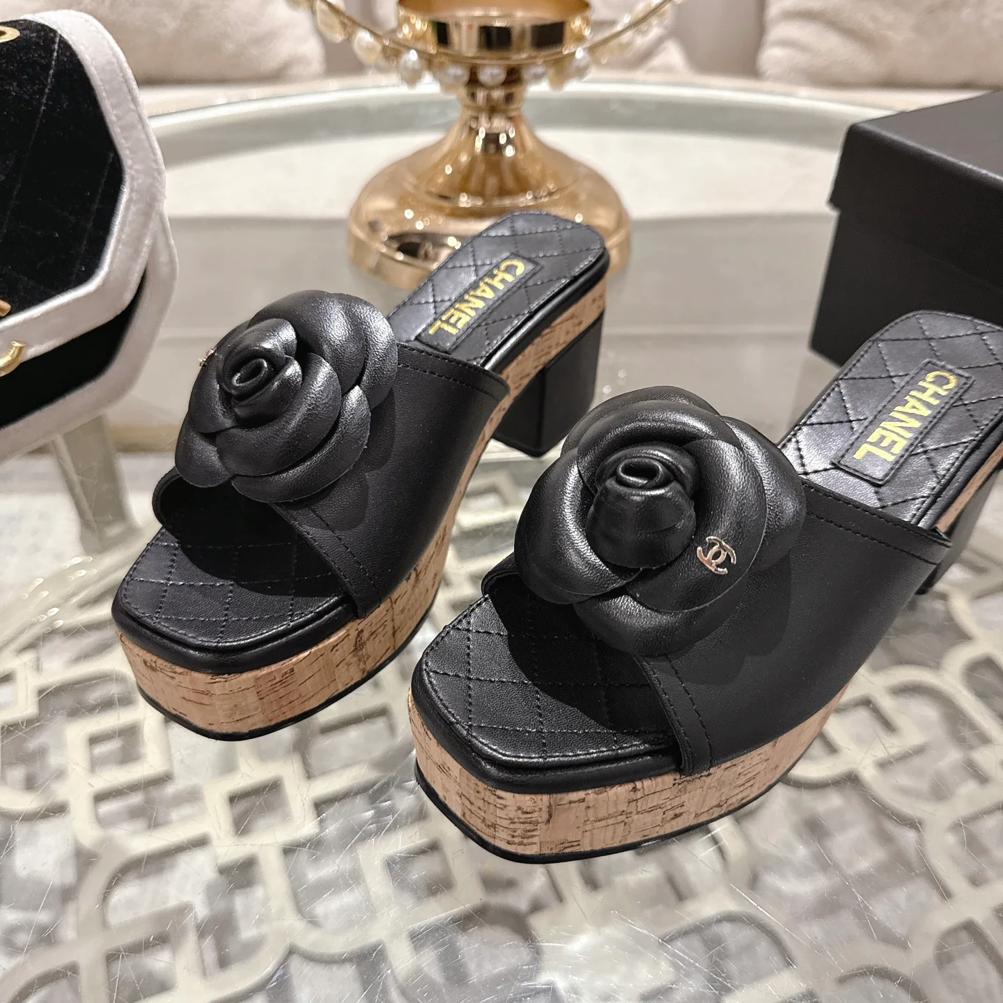 Босоножки Женские Chanel 1529115