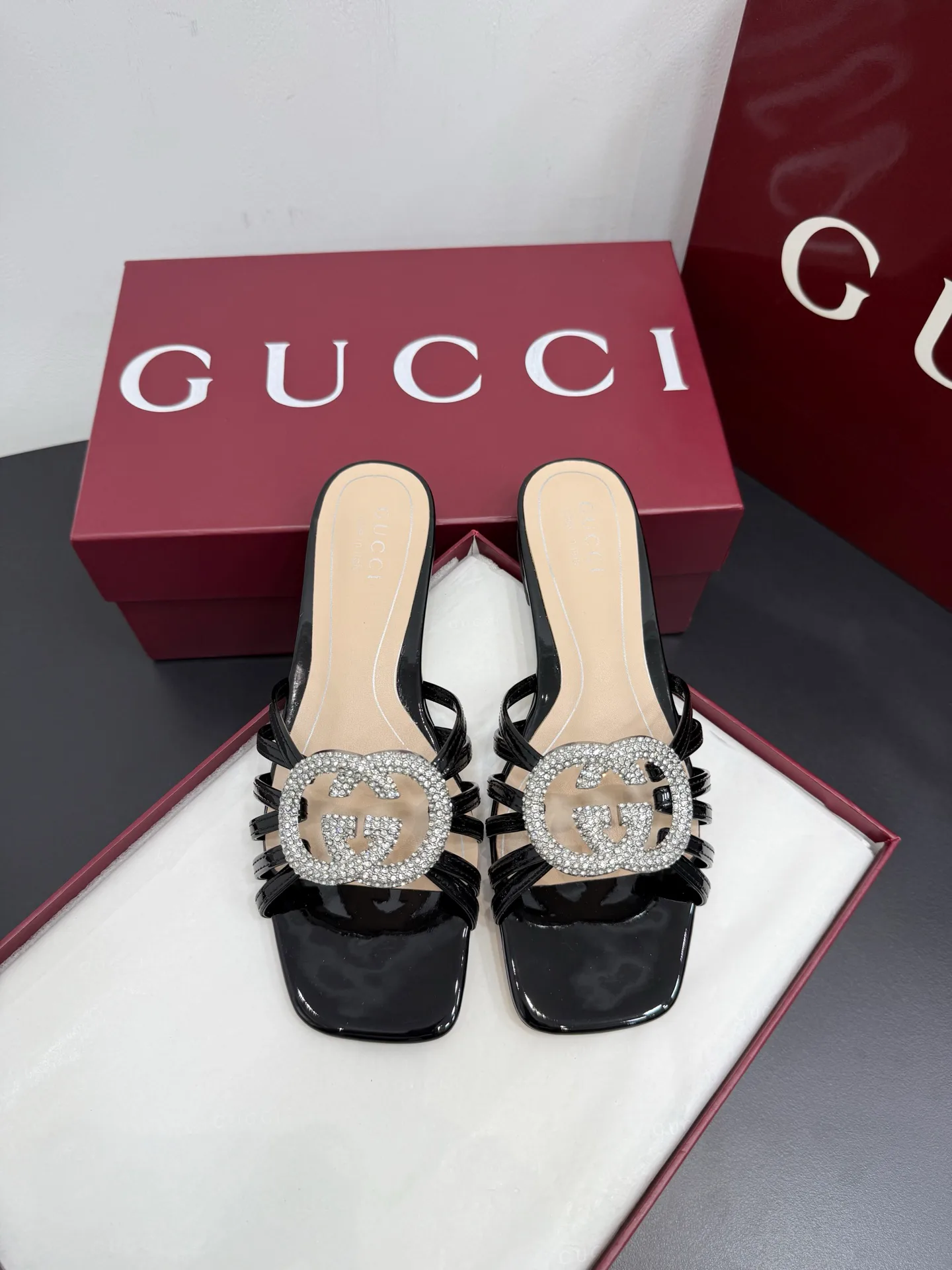 Шлепанцы Женские Gucci 457921