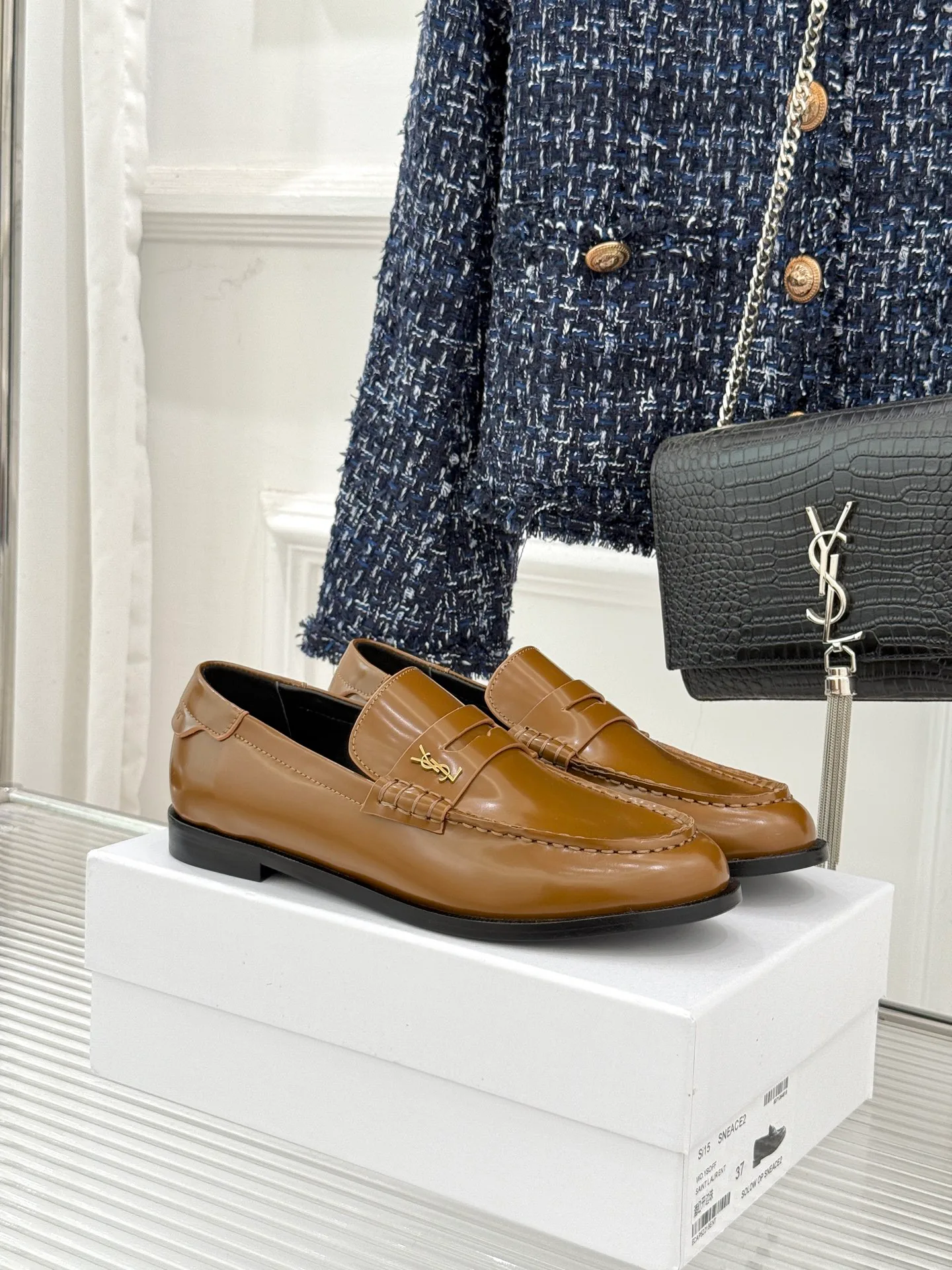 Лоферы И Мокасины Женские Saint Laurent 801635