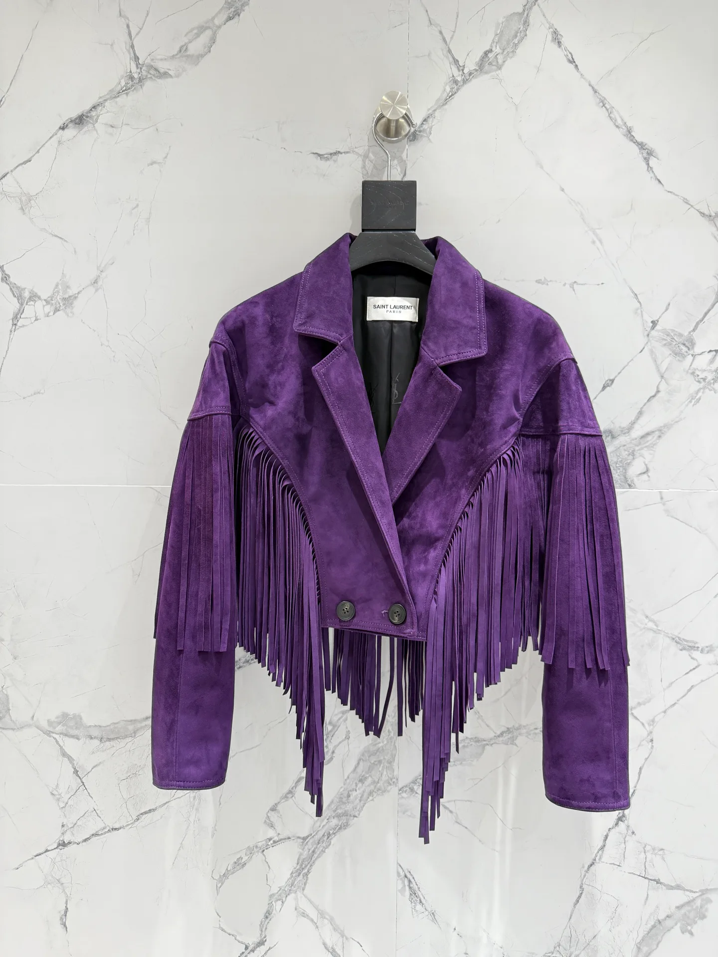 Кожаные Куртки И Дублёнки Женские Saint Laurent 12957003