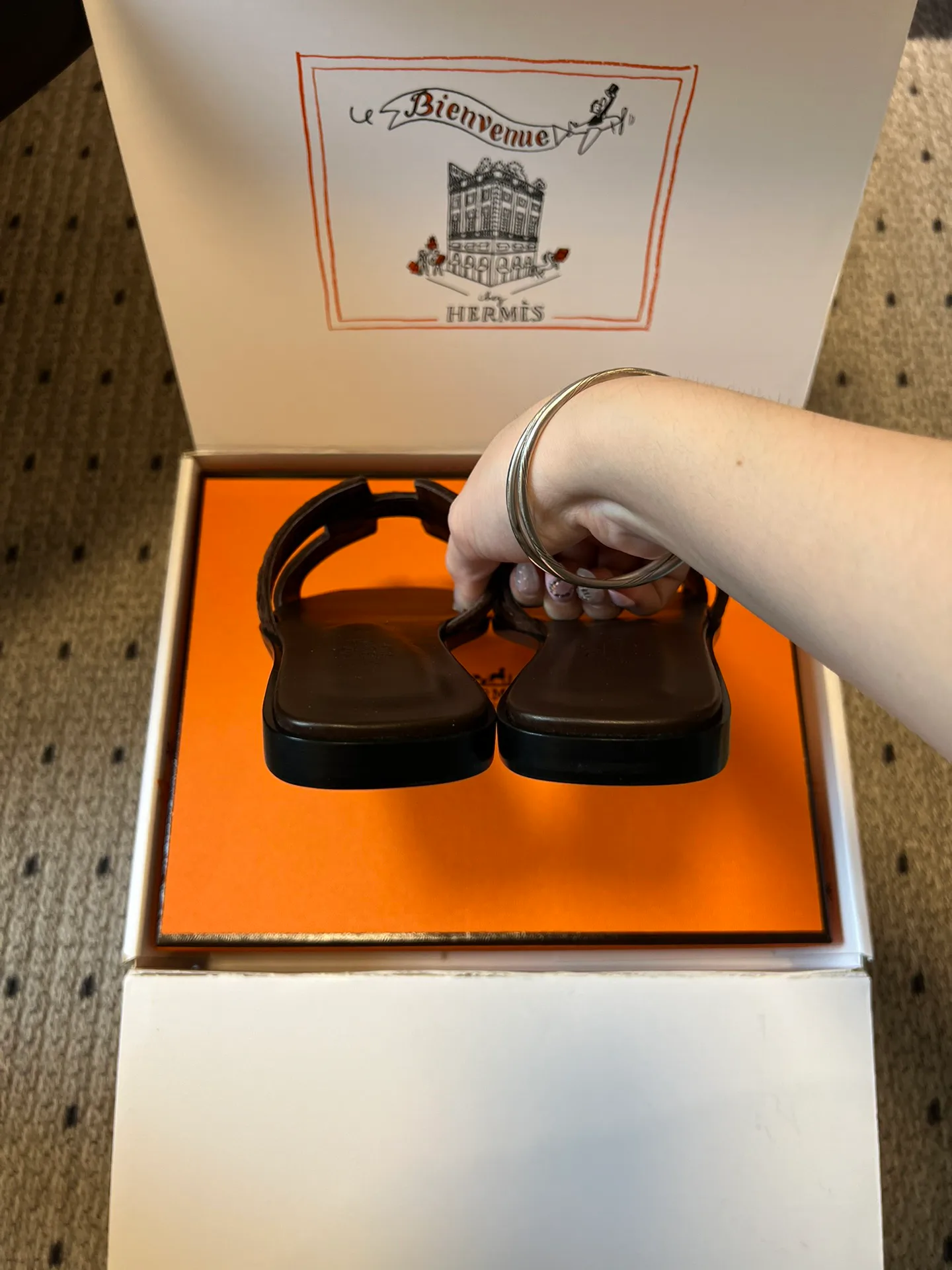 Шлепанцы Женские Hermes 11129424