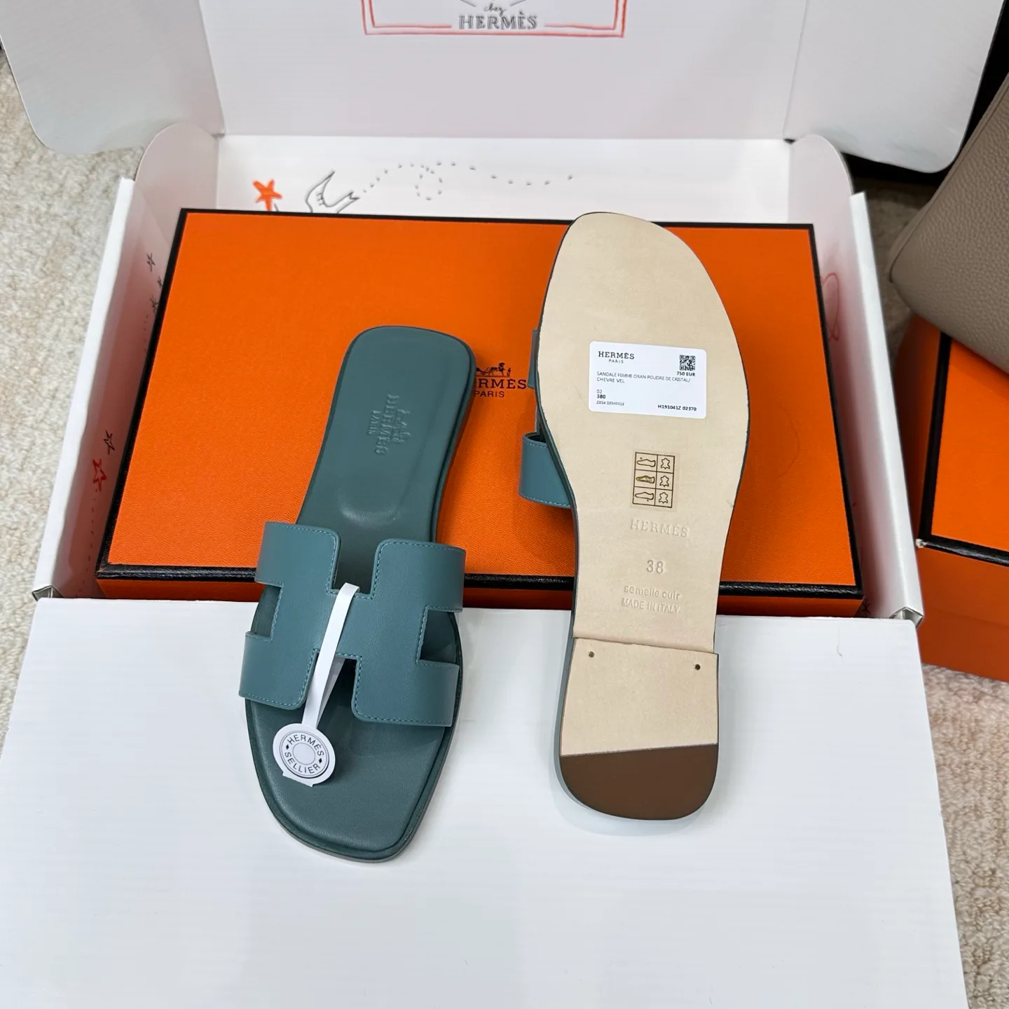 Шлепанцы Женские Hermes 3043271