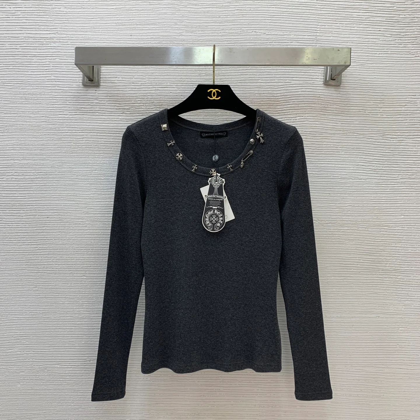 Лонгсливы Мужские Chrome Hearts 9043590