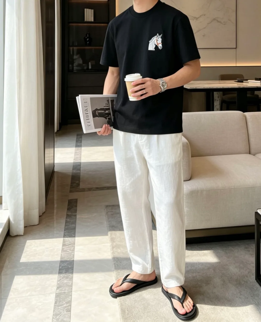 Футболки Мужские Hermes 14729687