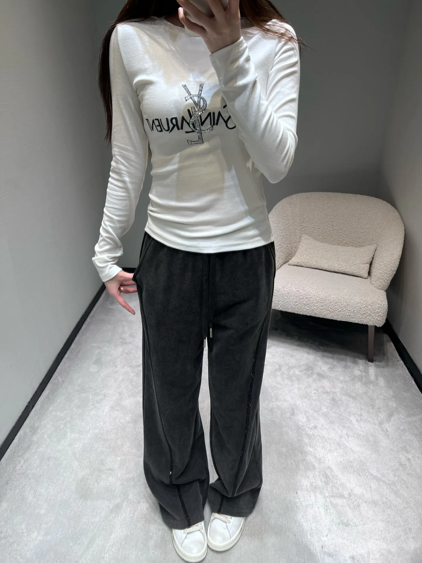 Лонгсливы Женские Saint Laurent 1336721