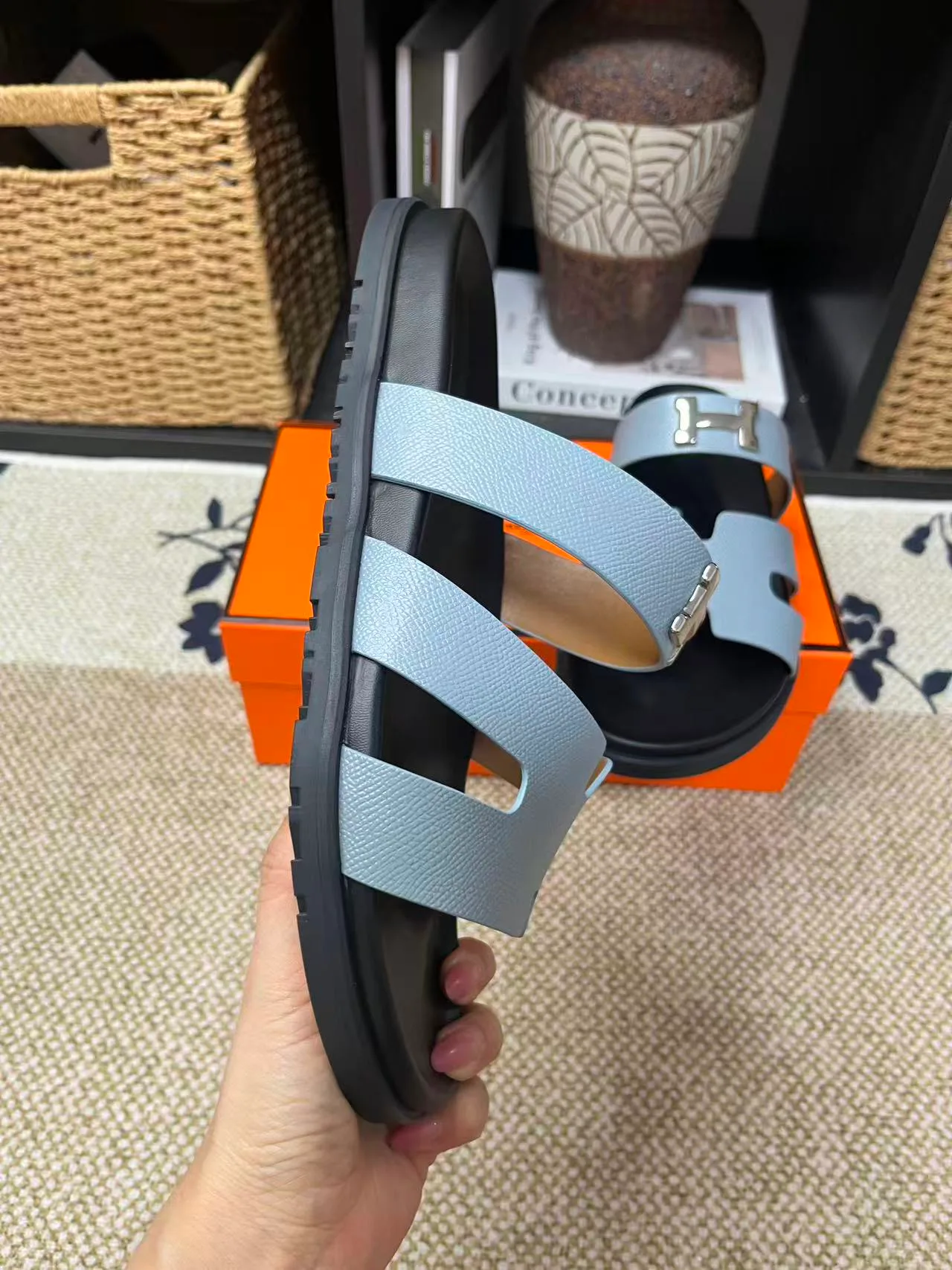 Шлепанцы Женские Hermes 991606