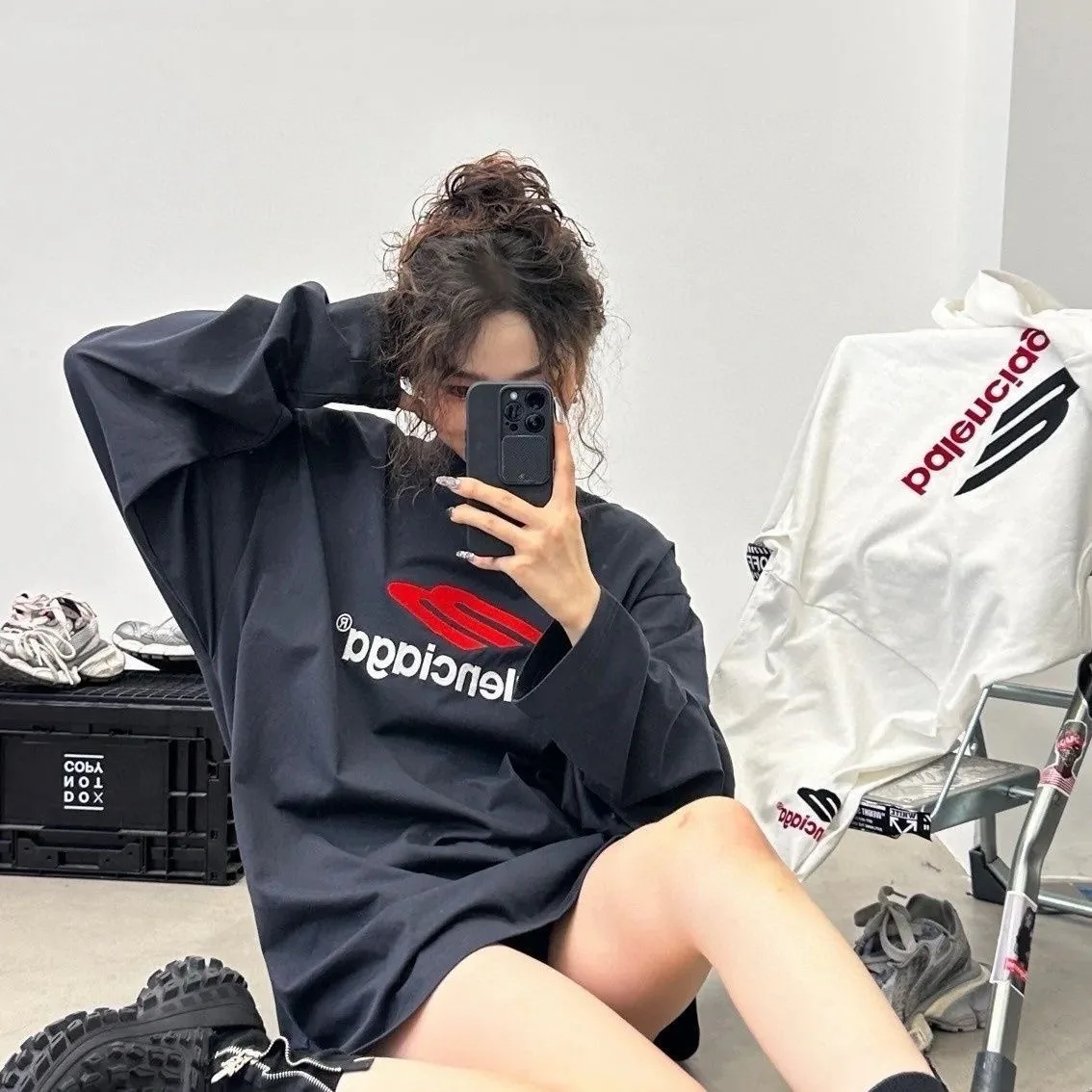 Лонгсливы Женские Balenciaga 214513