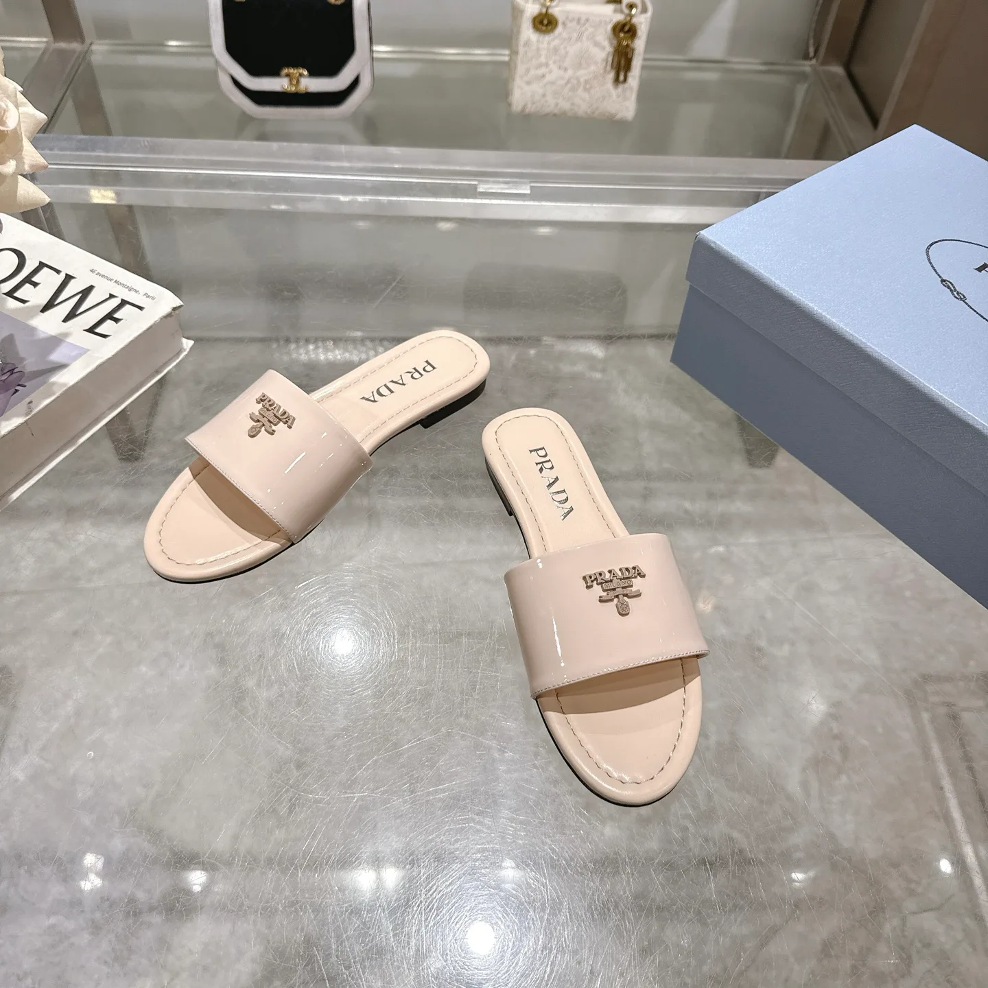 Шлепанцы Женские Prada 490966