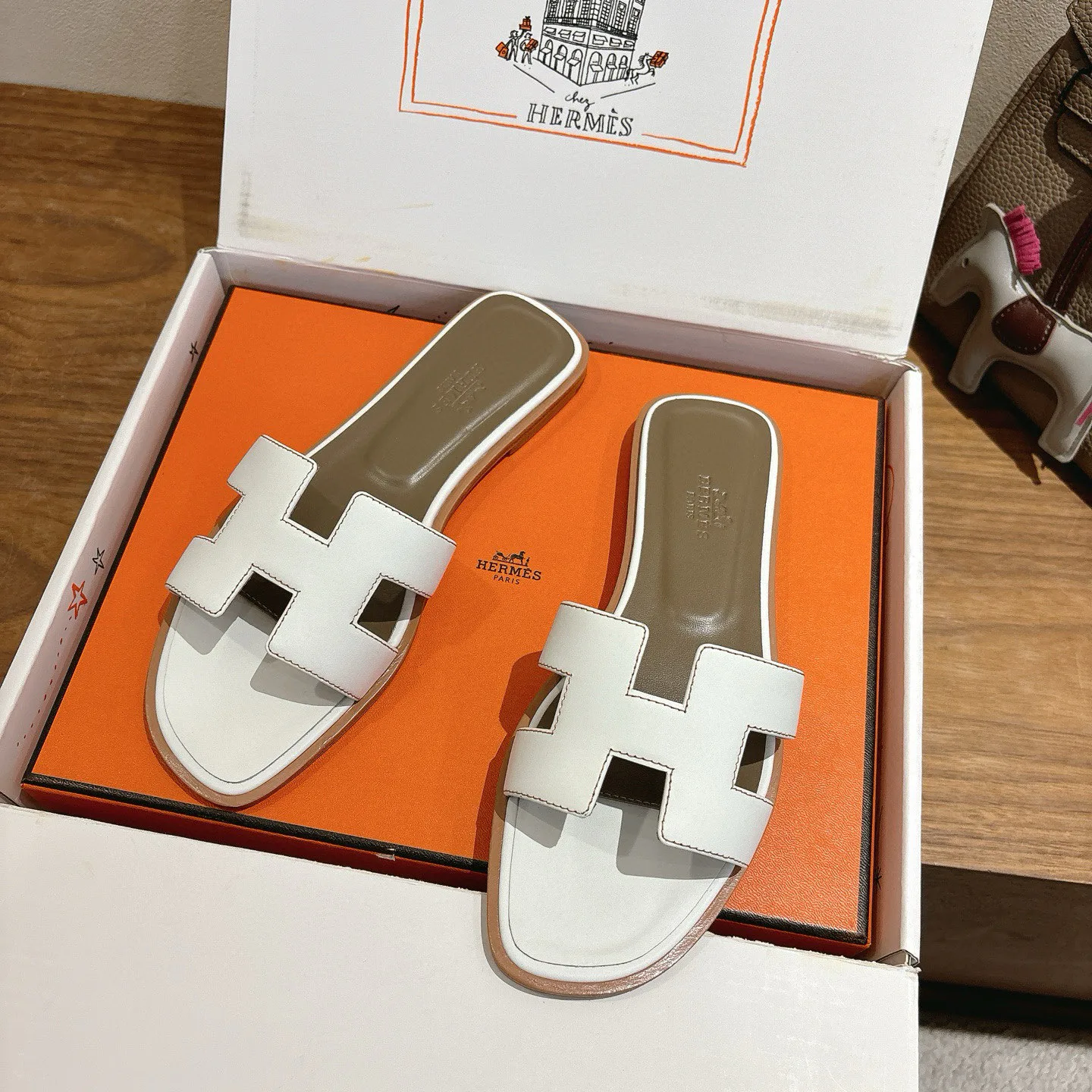 Шлепанцы Женские Hermes 396965