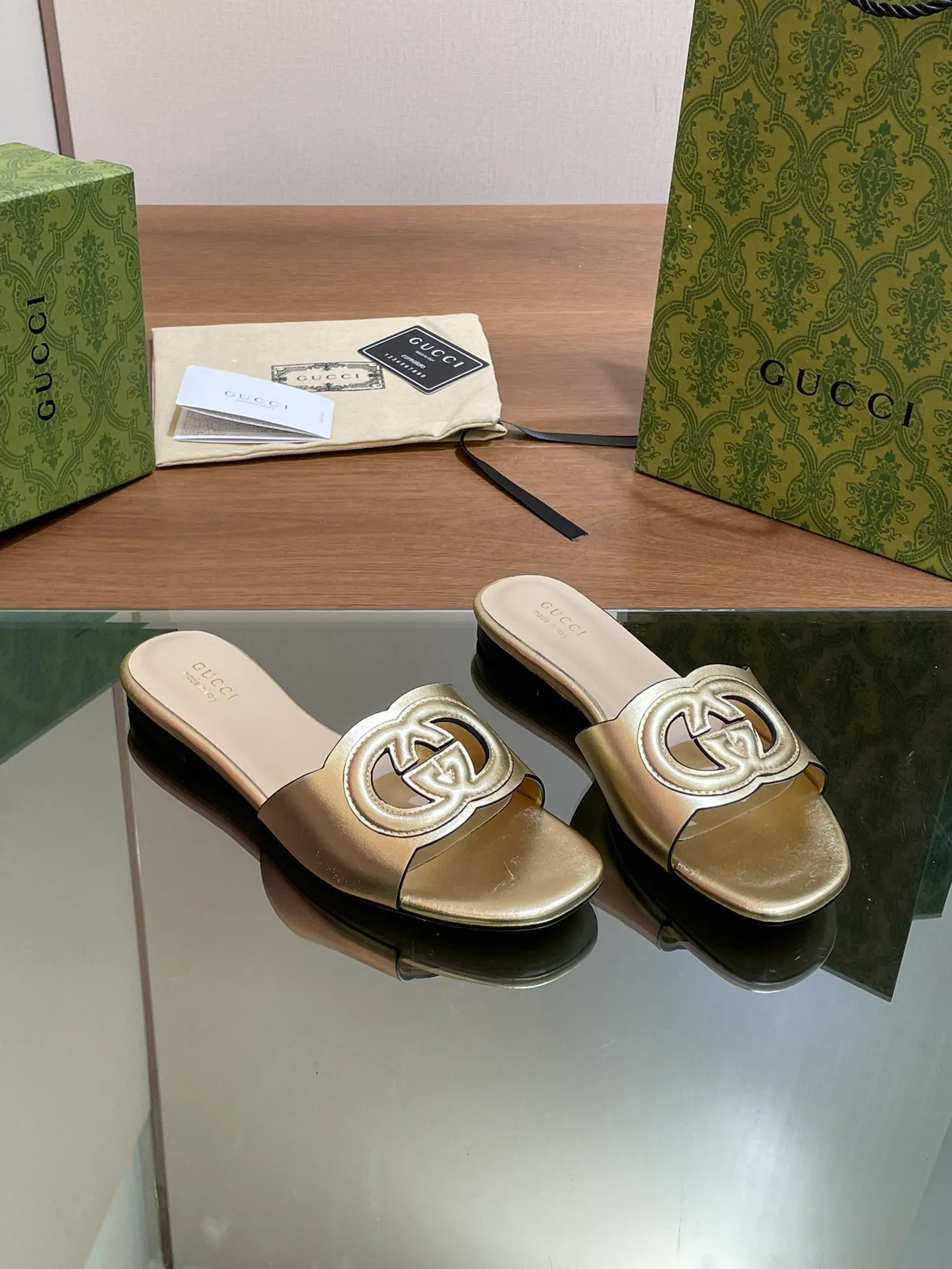 Шлепанцы Женские Gucci 34955