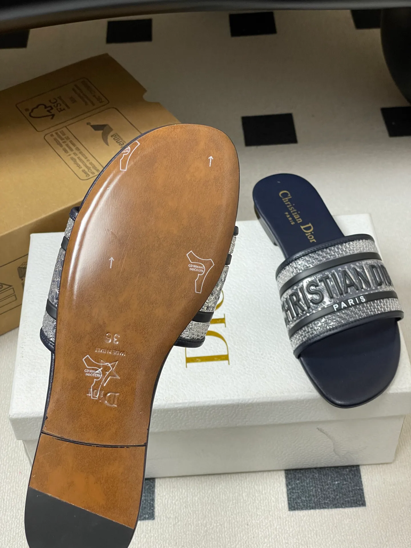 Шлепанцы Женские Christian Dior 1159731