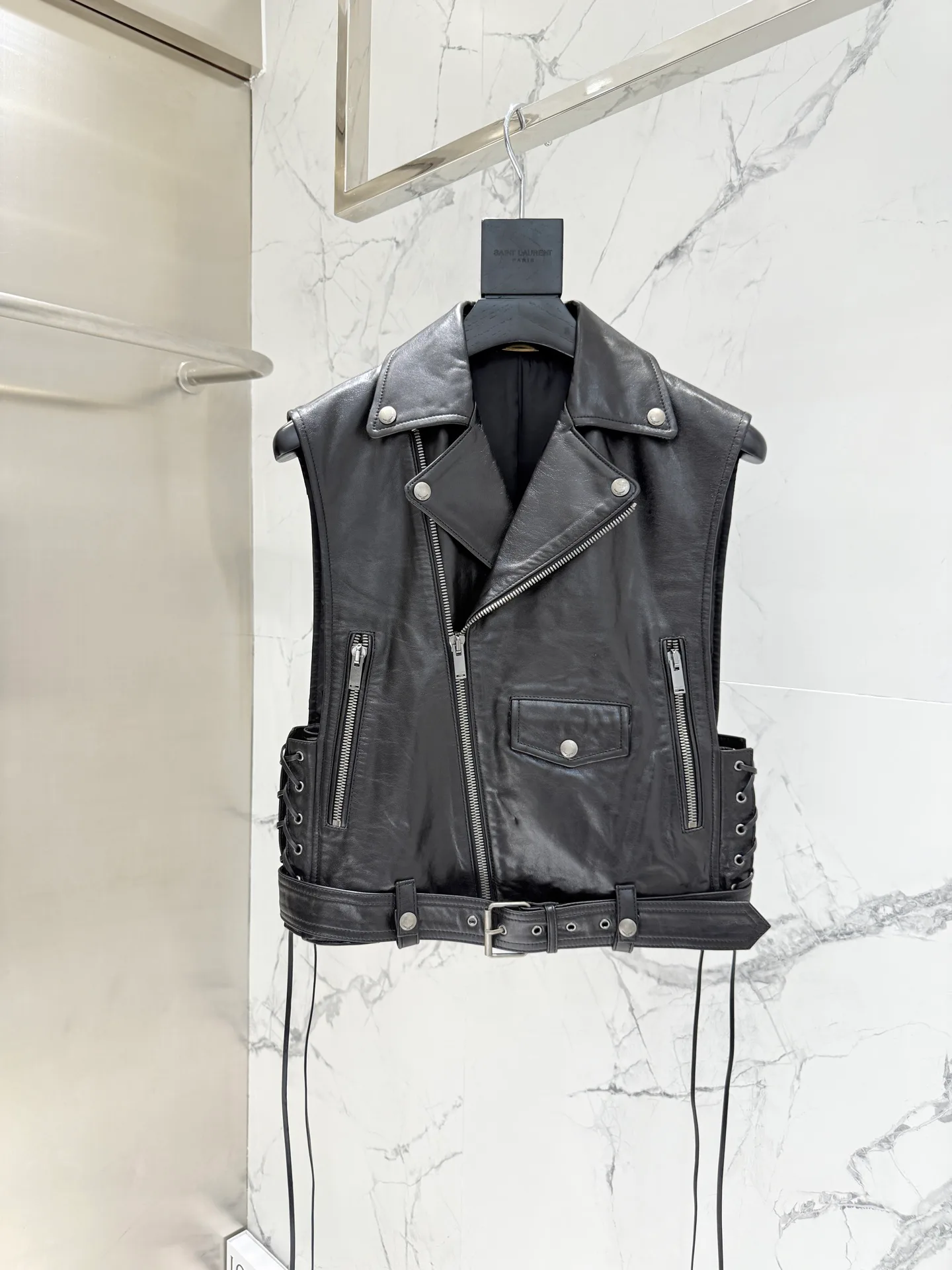 Кожаные Куртки И Дублёнки Женские Saint Laurent 18151051