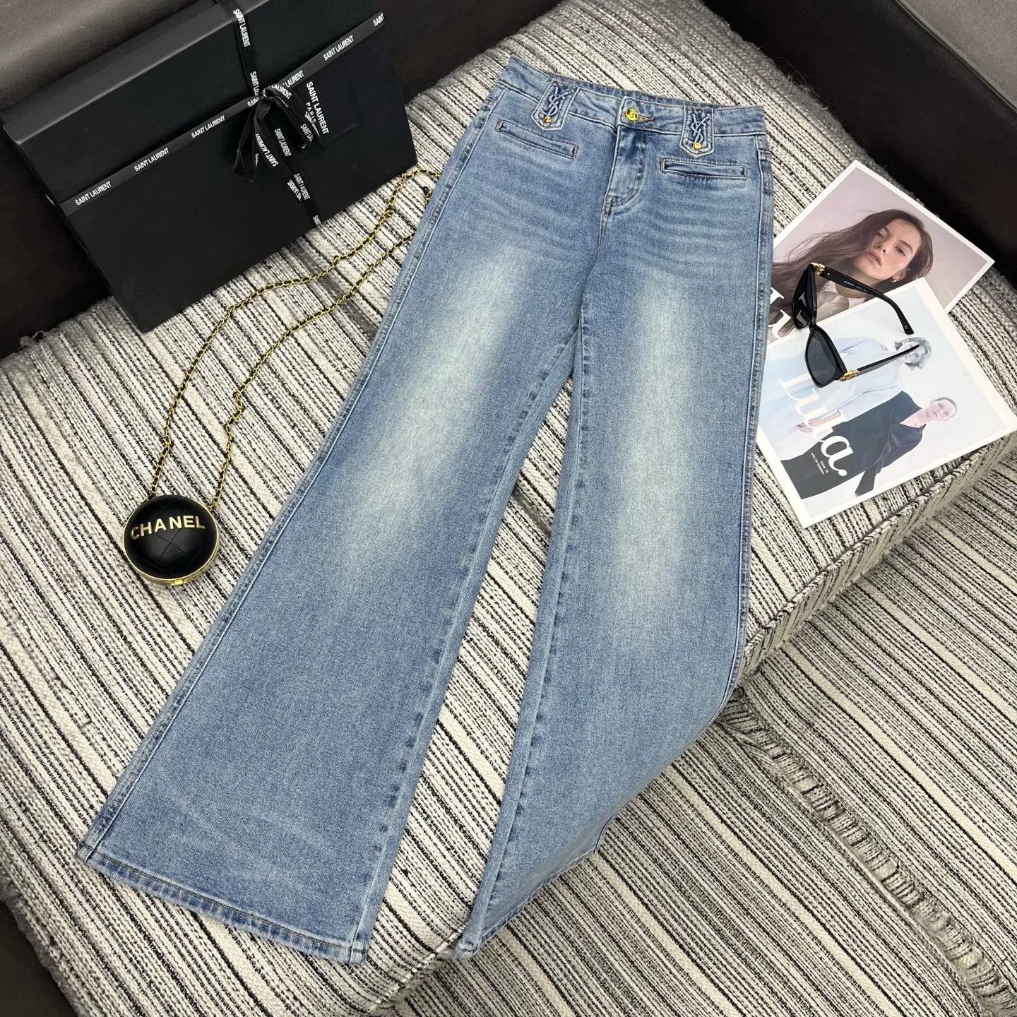 Джинсы Женские Saint Laurent 1397336