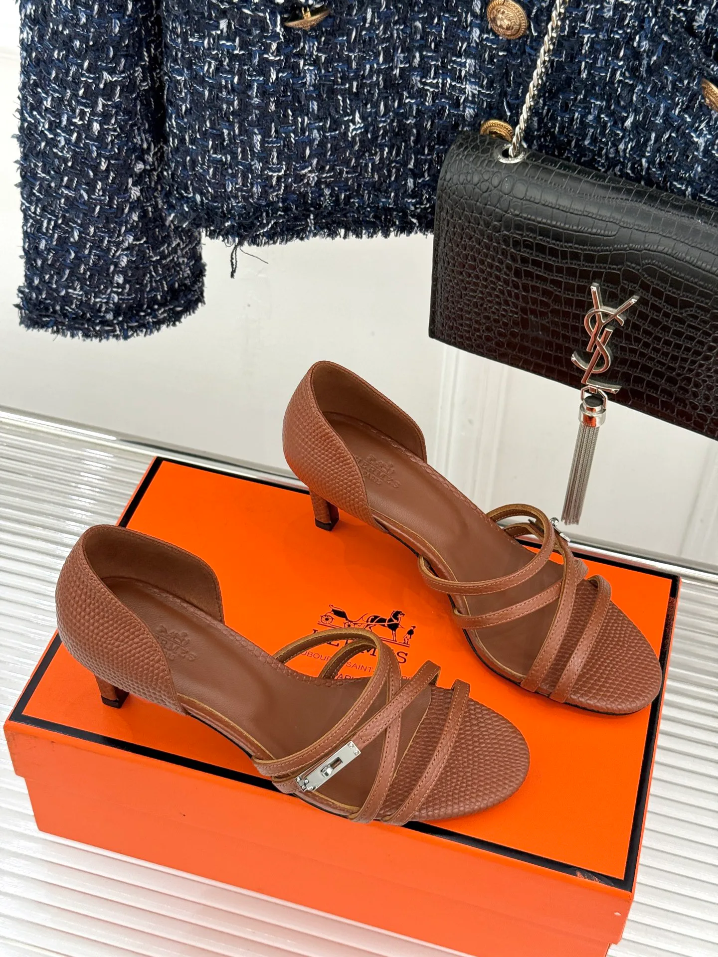 Босоножки Женские Hermes 13465493