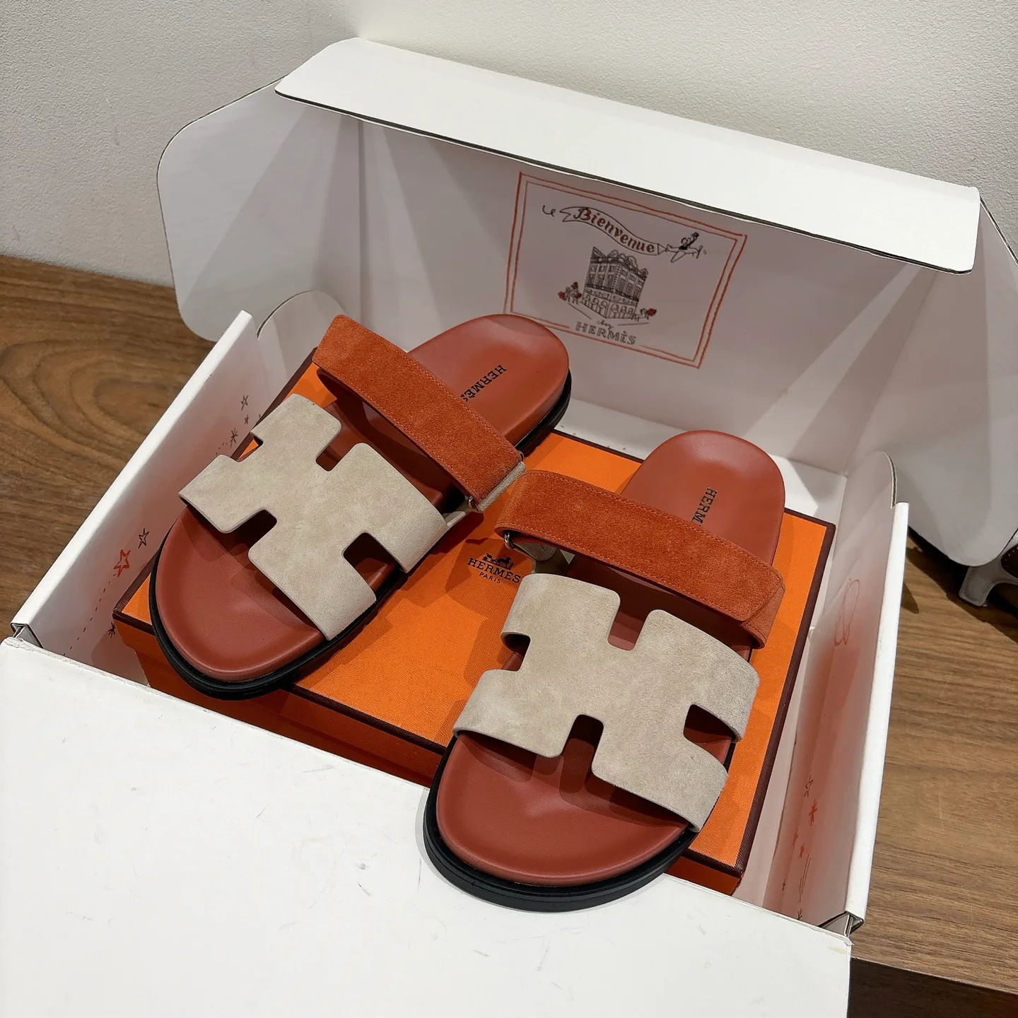 Шлепанцы Мужские Hermes 491598
