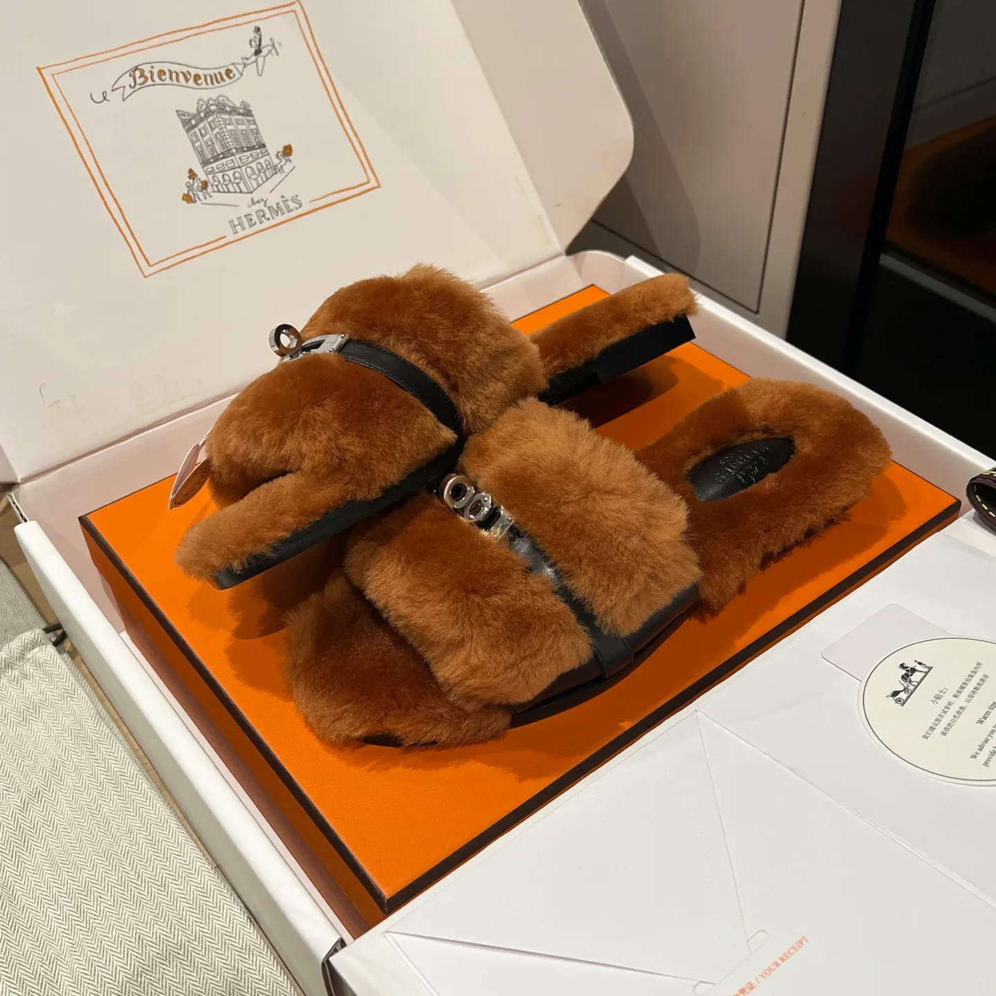 Тапочки Женские Hermes 584155