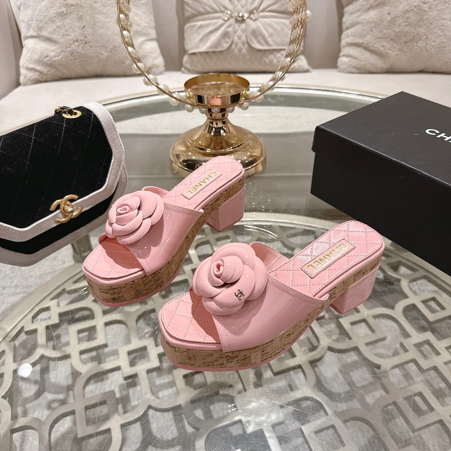 Босоножки Женские Chanel 1529119