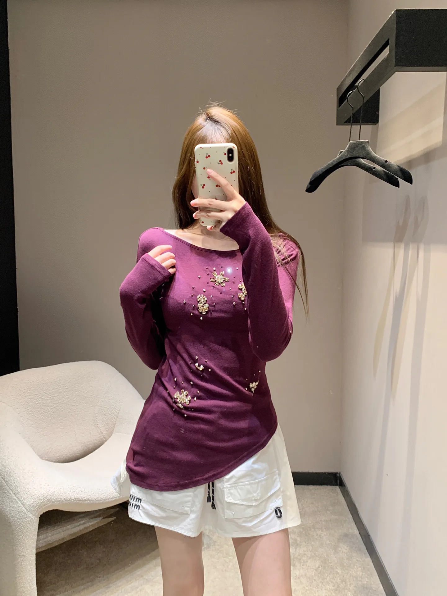 Лонгсливы Женские Miu Miu 4709843