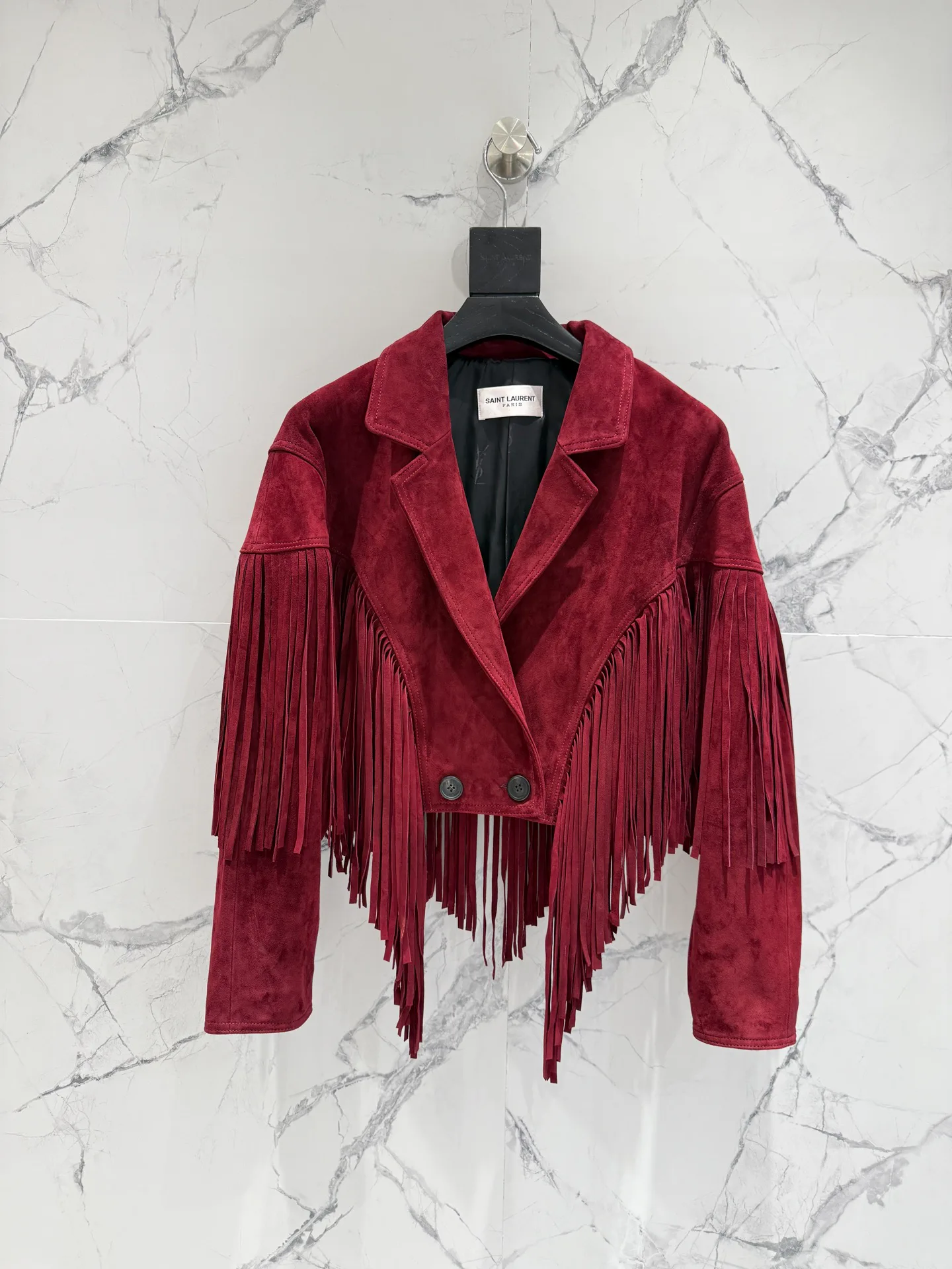 Кожаные Куртки И Дублёнки Женские Saint Laurent 12957005